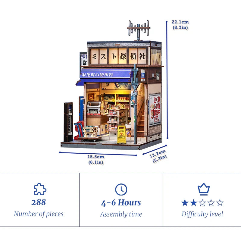 CUTEBEE DIY Miniature House | Beika-cho Convenience Store Super Anime Store