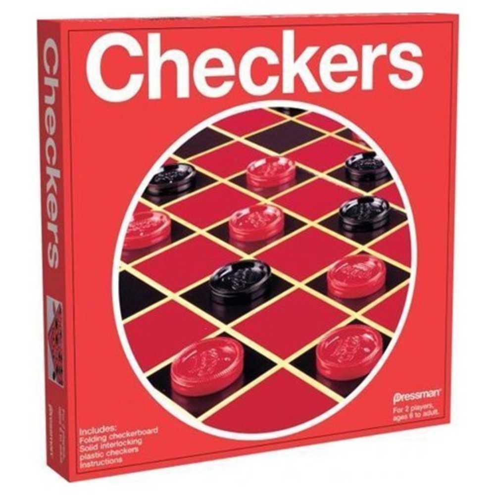 Classic Checkers Board Game Collectors Row