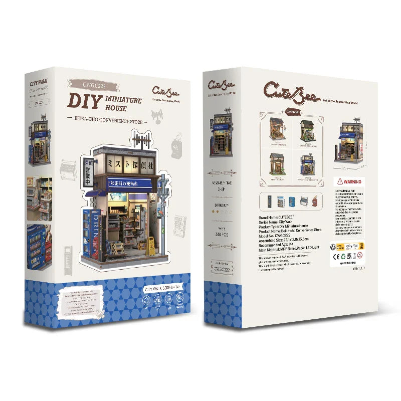 CUTEBEE DIY Miniature House | Beika-cho Convenience Store Super Anime Store
