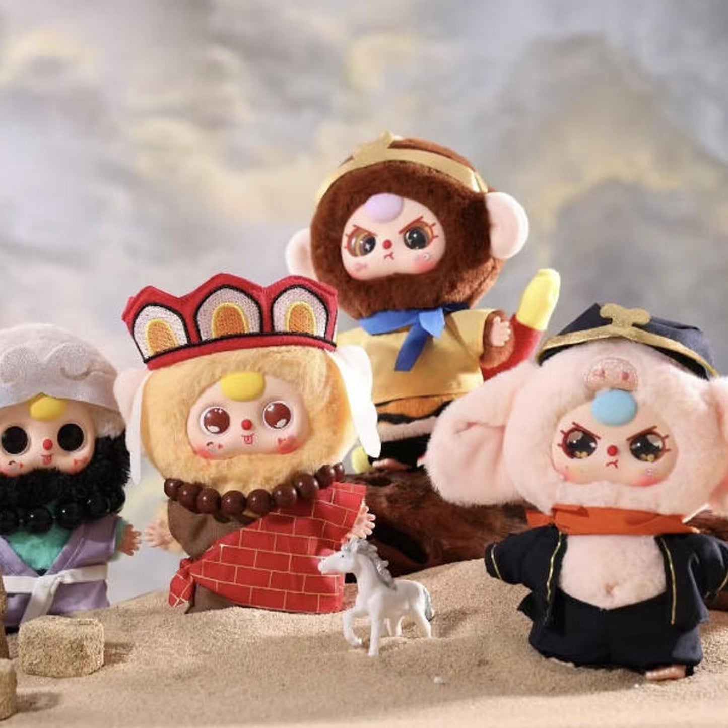 Baby Three Havoc In Heaven Plush Series Blind Box (1 Blind Box) Super Anime Store