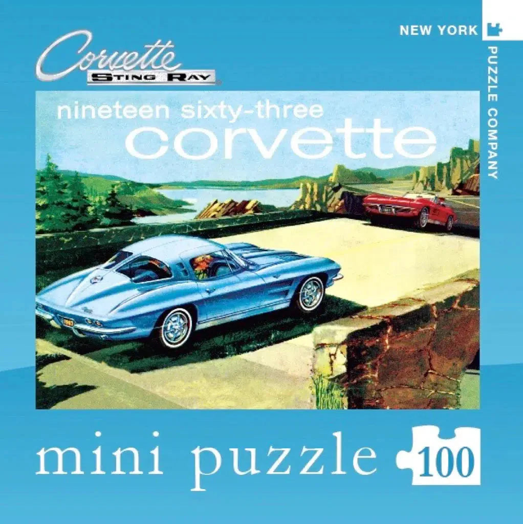1963 Corvette 100 Piece Mini Jigsaw Puzzle NYPC Puzzle Merchant