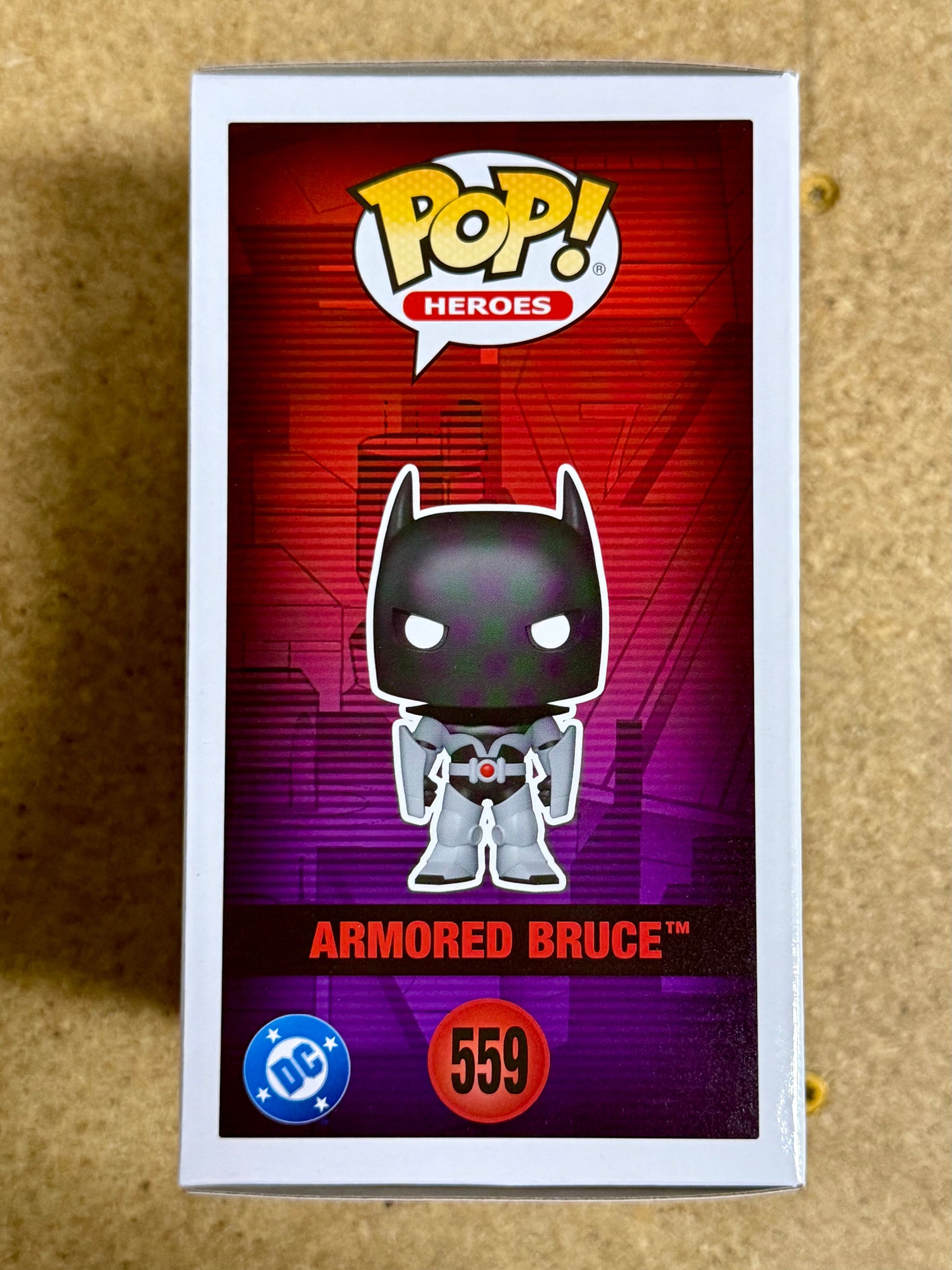 Funko Pop! DC Heroes Armored Bruce Wayne #559 Batman Beyond 2025 Mustang Comics
