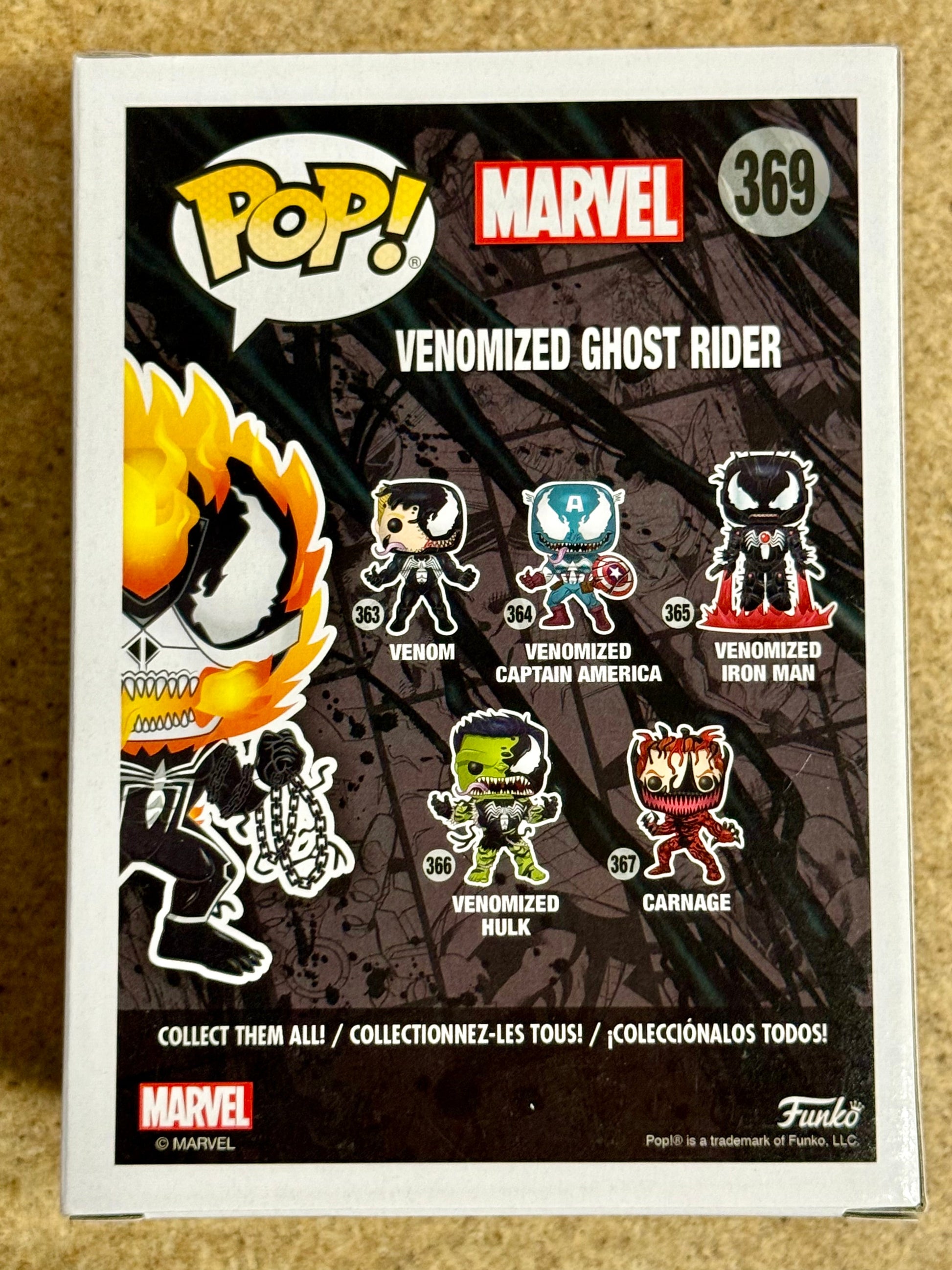 Funko Pop! Marvel Venomized Ghost Rider #369 Venom Walmart 2018 Exclusive Mustang Comics