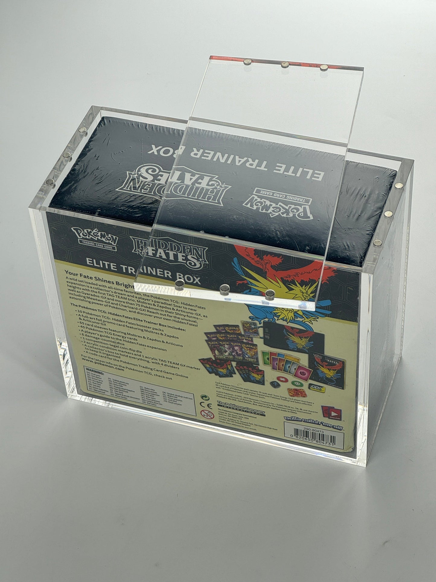 Premium Pokémon Elite Trainer Box Protective Display Acrylic Case Version 2 Spoils and Loot