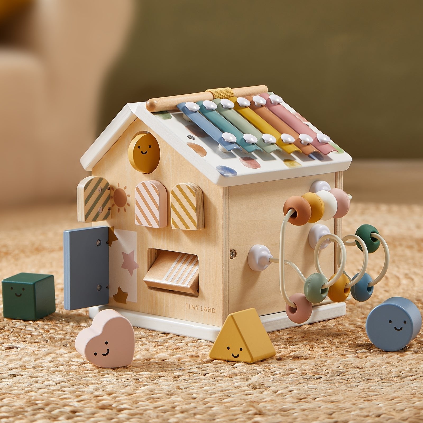 Tiny Land® Cottage Activity Cube - Morandi Tiny Land INC