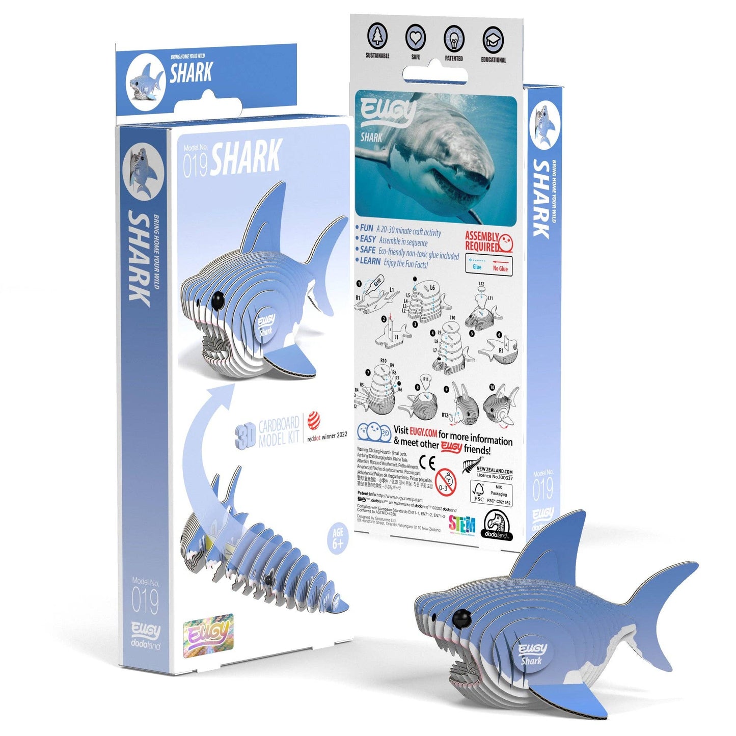 EUGY Shark 3D Puzzle Olita Gifts & Goods