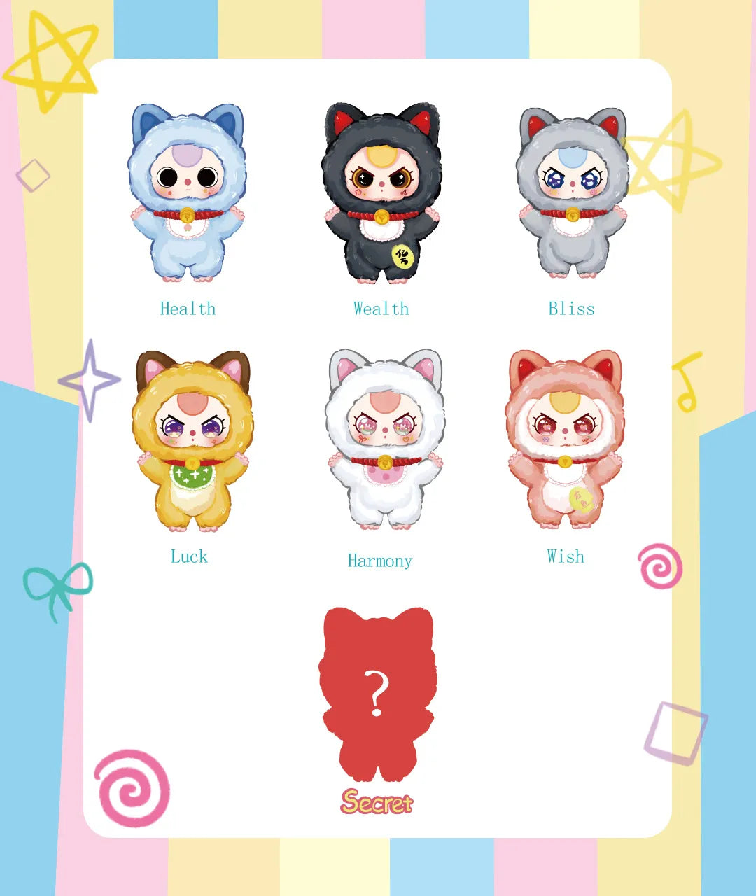Baby Three - Billionaire cat plush lucky bag (1 Blind Box) Super Anime Store