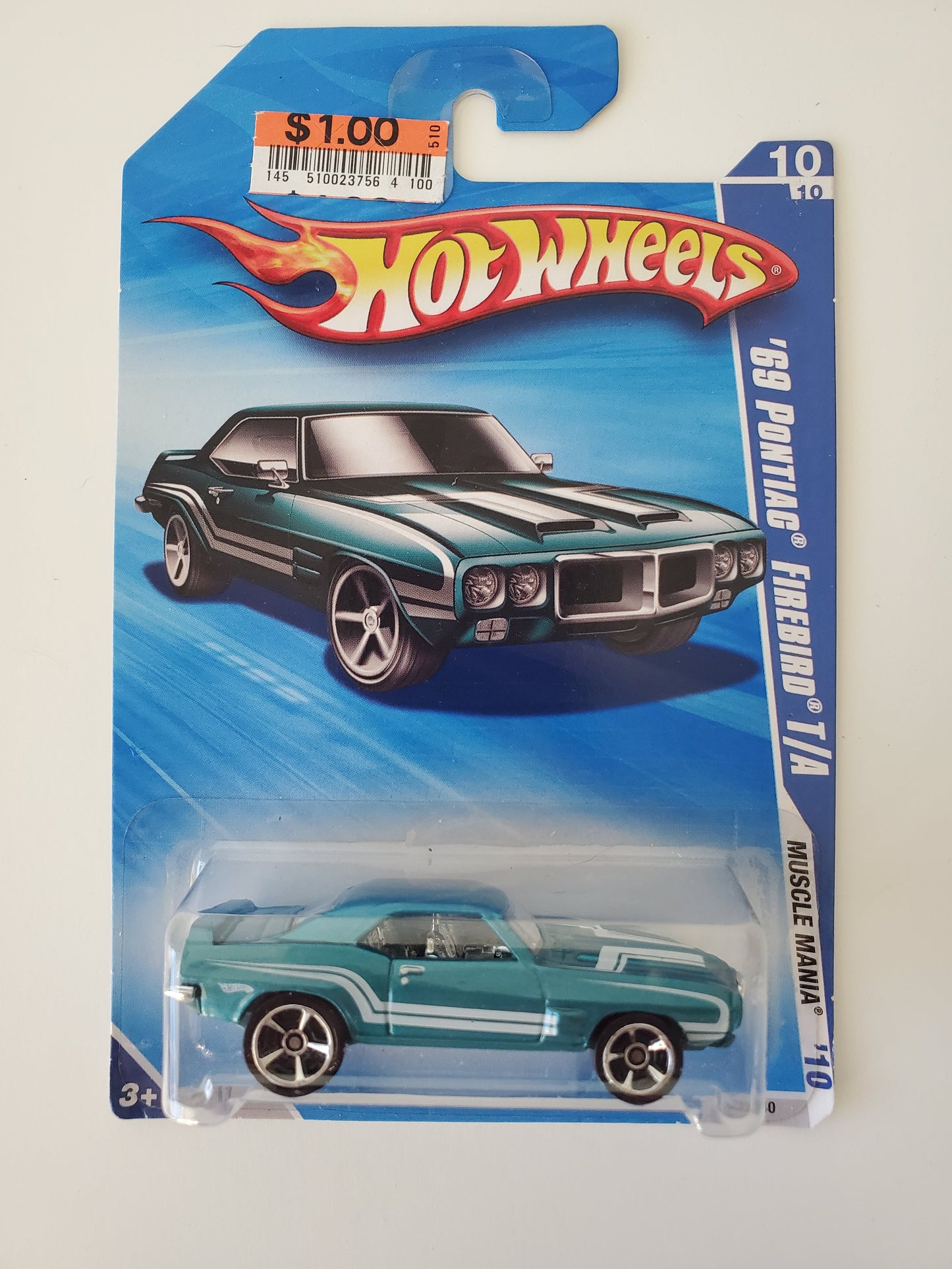 2010 Hot Wheels '69 Pontiac Firebird Jeff's Diecast & Collectibles