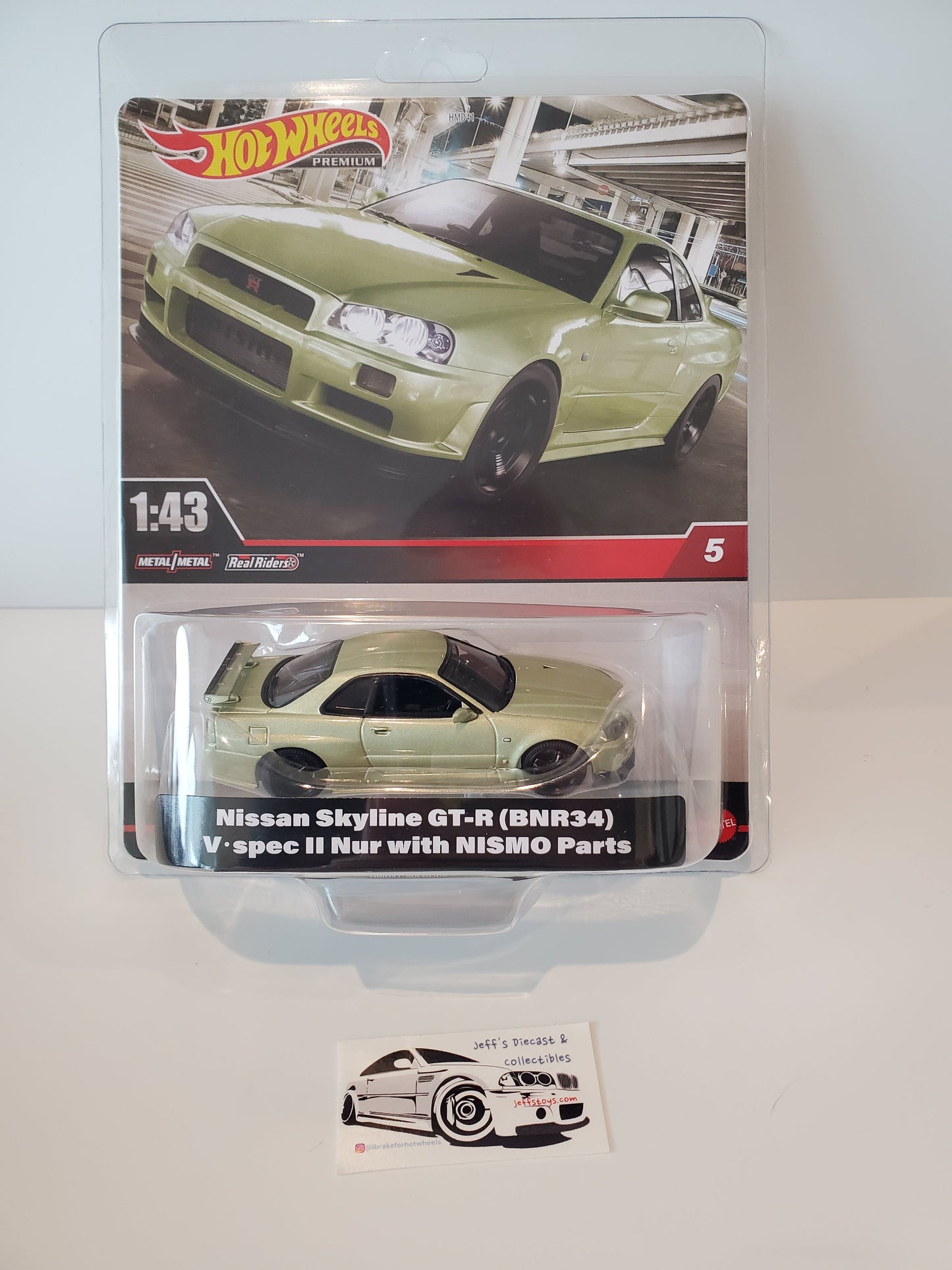 2024 Hot Wheels Premium 1:43 Nissan Skyline GT-R BNR34 Jeff's Diecast & Collectibles