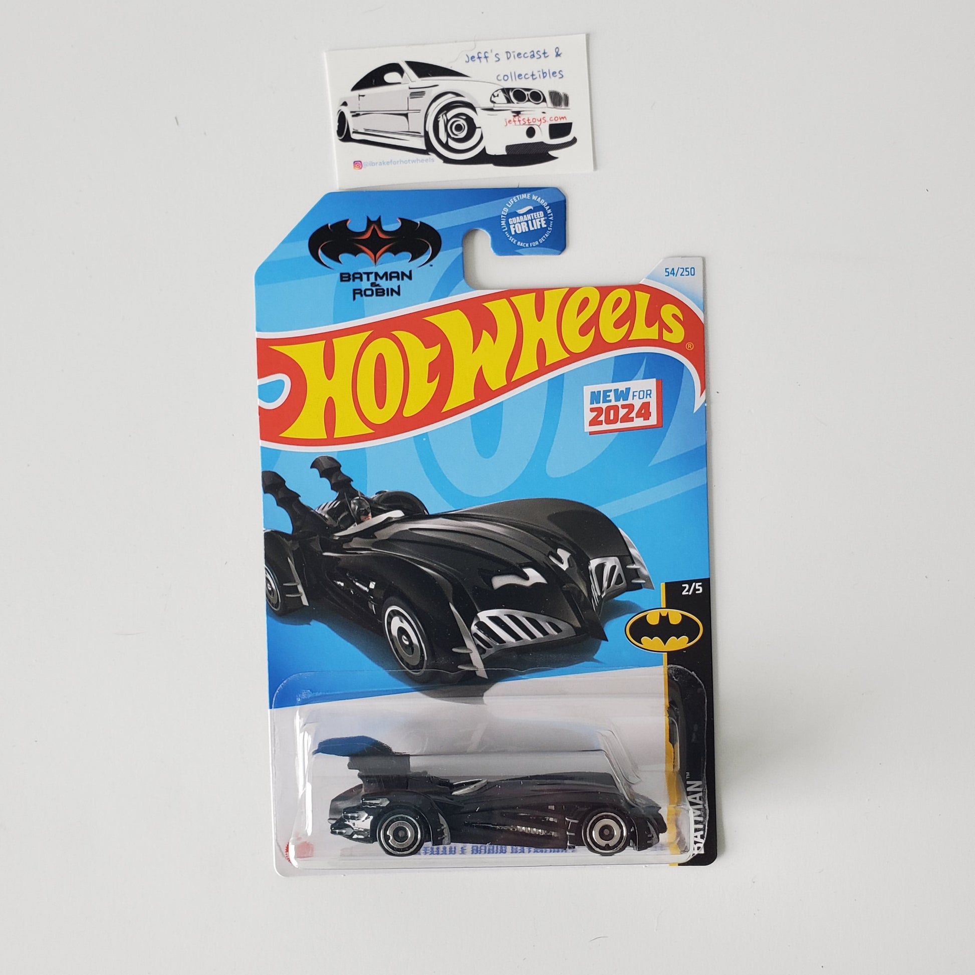 2024 Hot Wheels Batman & Robin Batmobile #54 Jeff's Diecast & Collectibles