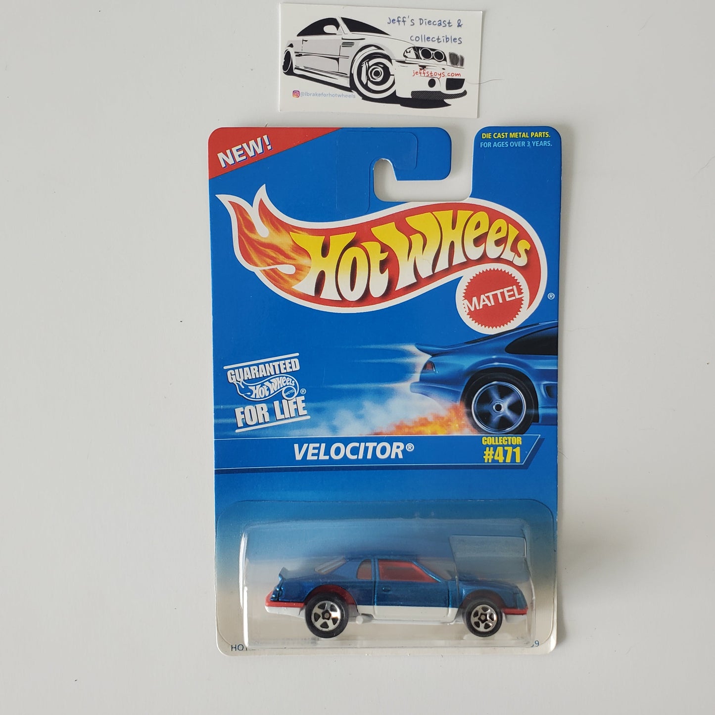 1996 Hot Wheels Velocitor Stocker #471 Blue Jeff's Diecast & Collectibles