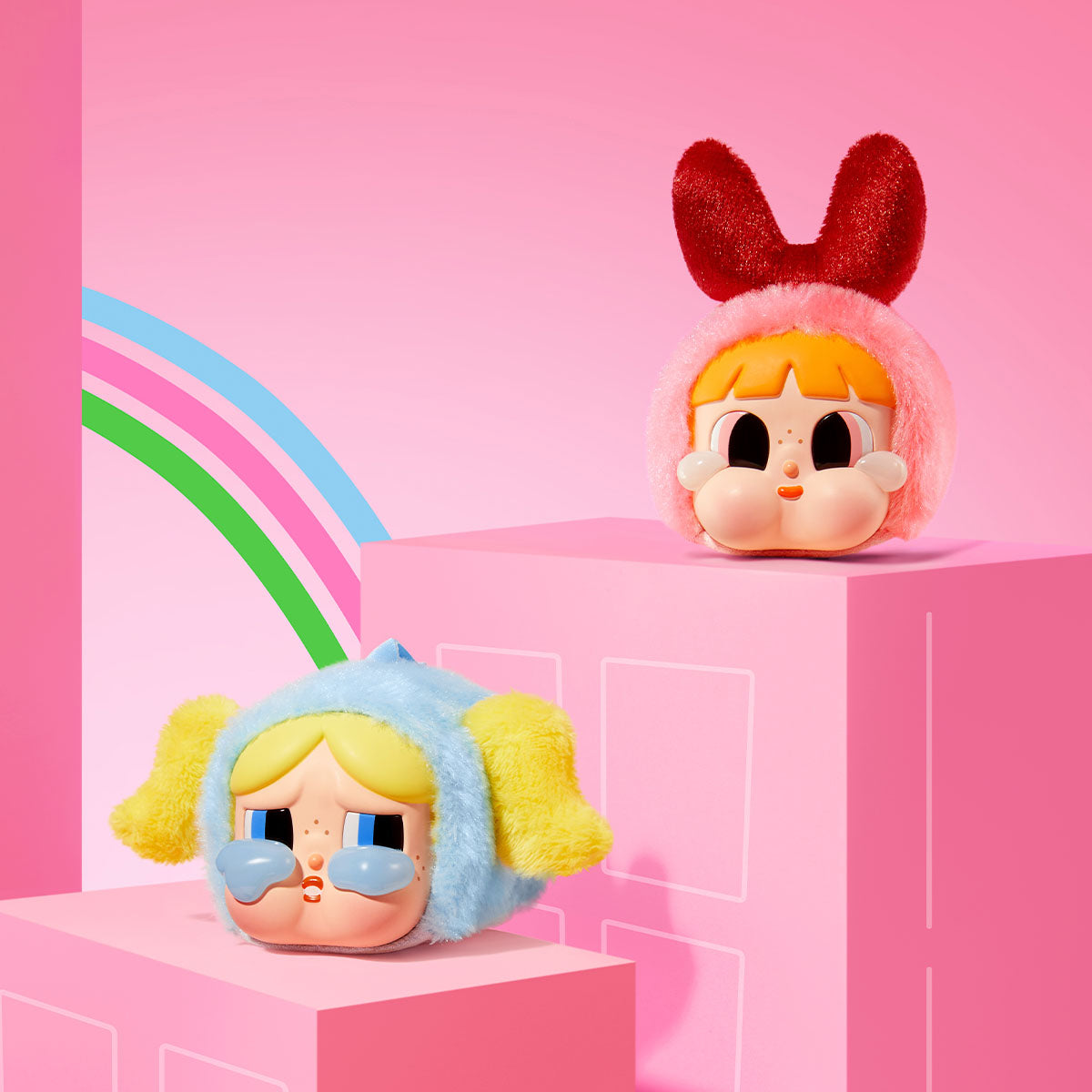 CRYBABY × Powerpuff Girls Series-Vinyl Face Plush Blind Box (1 Blind Box) Super Anime Store