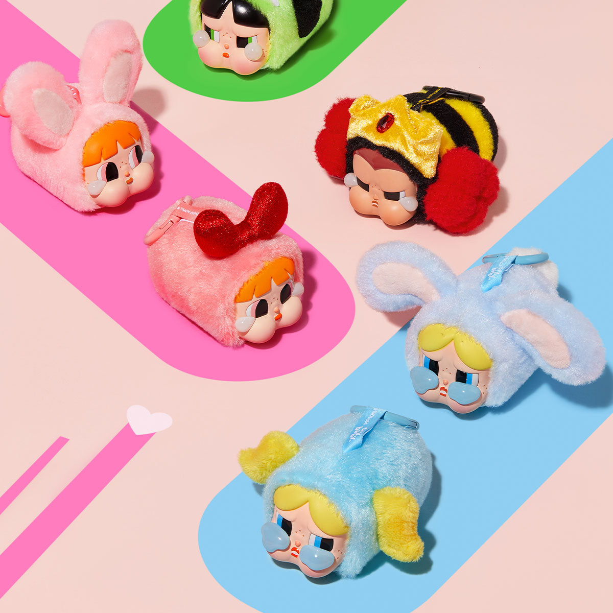 CRYBABY × Powerpuff Girls Series-Vinyl Face Plush Blind Box (1 Blind Box) Super Anime Store