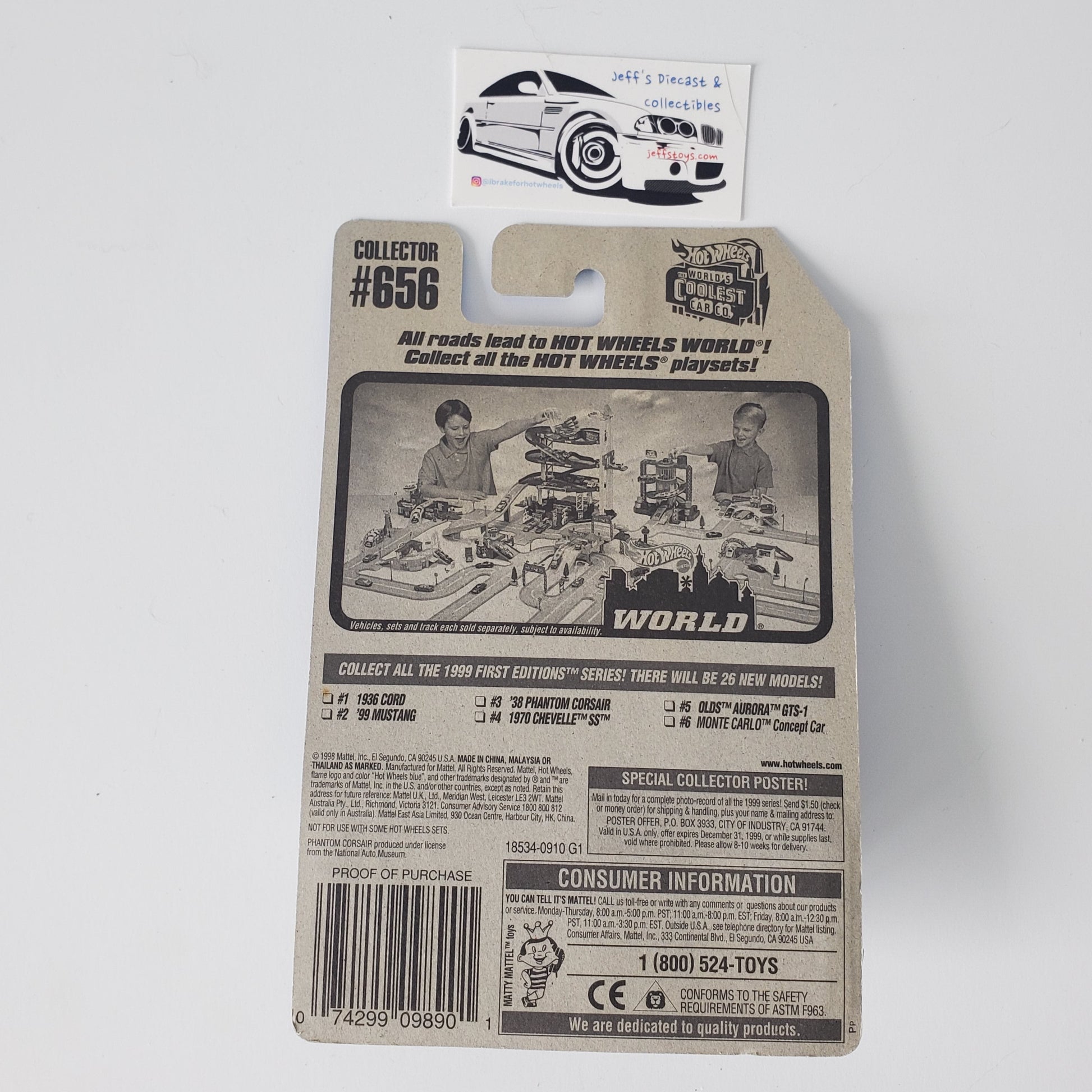 1999 Hot Wheels '38 Phantom Corsair #656 Jeff's Diecast & Collectibles