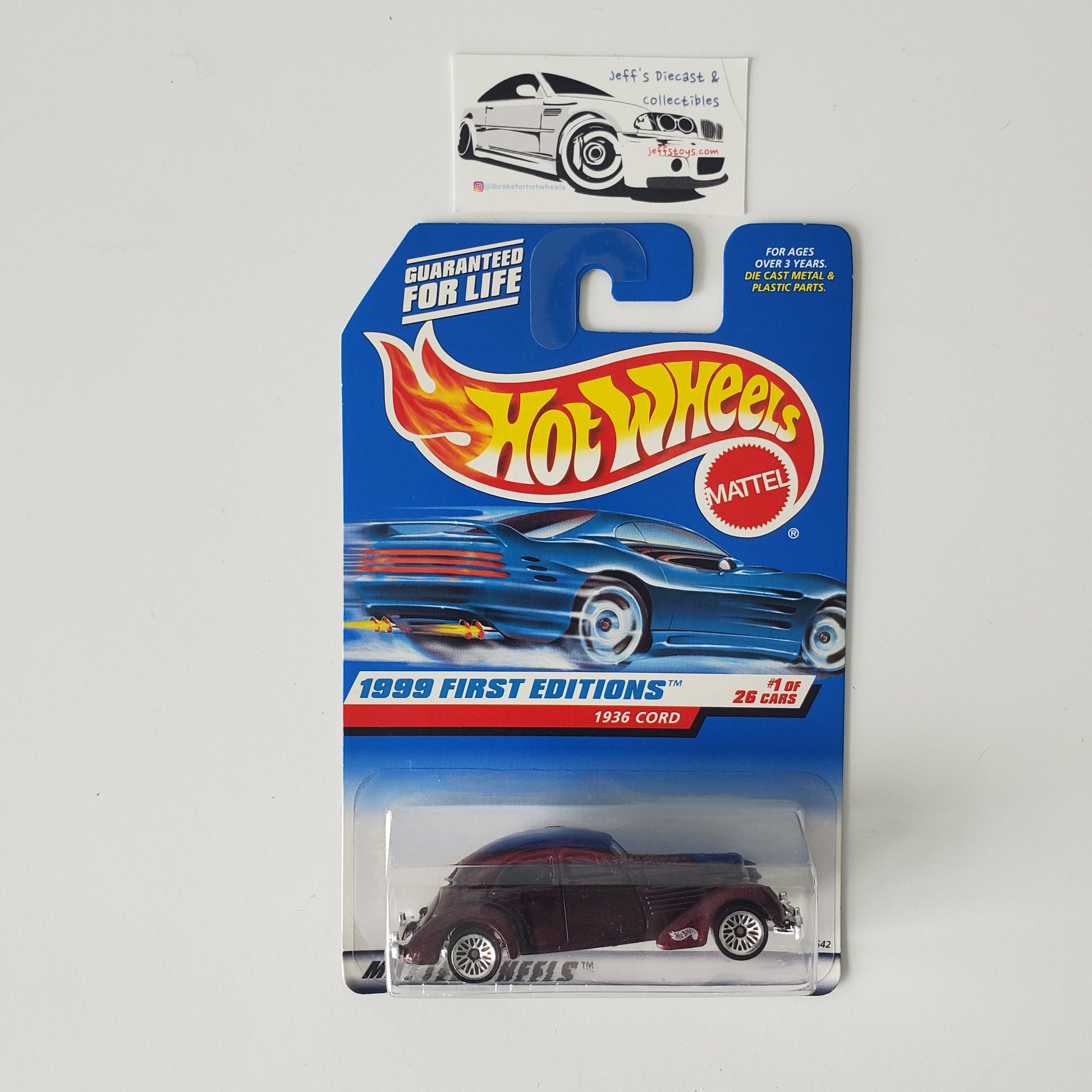 1999 Hot Wheels 1936 Cord First Edition #649 Jeff's Diecast & Collectibles