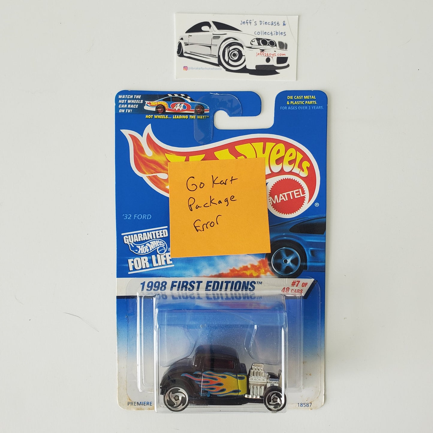1998 Hot Wheels '32 Ford #636 **Error Jeff's Diecast & Collectibles