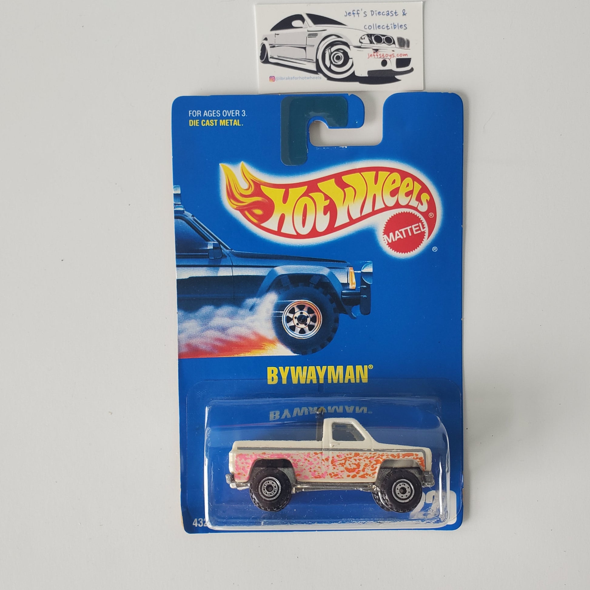 1991 Hot Wheels Bywayman #220 ctt Wheels/Blue Card Jeff's Diecast & Collectibles