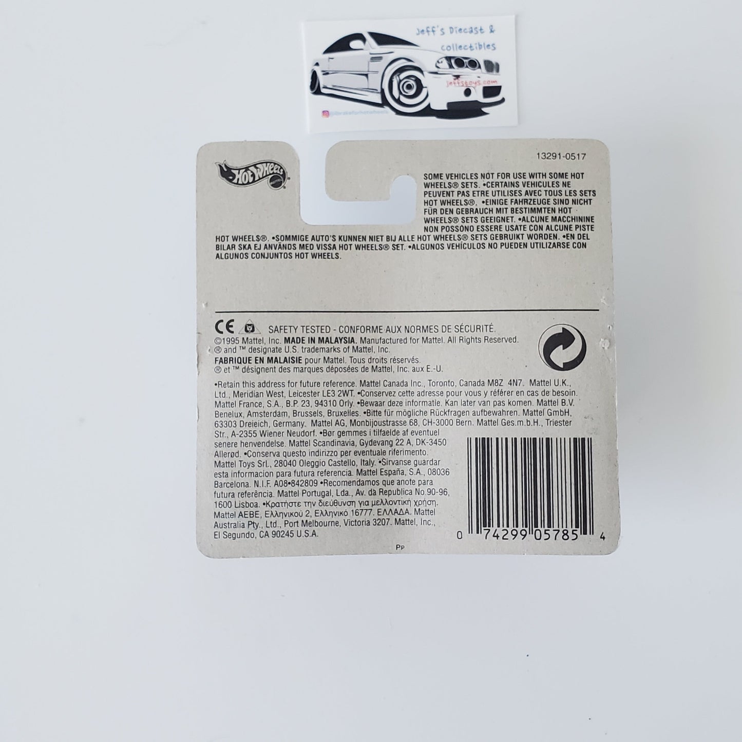 1995 Hot Wheels Roll Patrol Jeep Roarin Rods Rare Short Card Jeff's Diecast & Collectibles