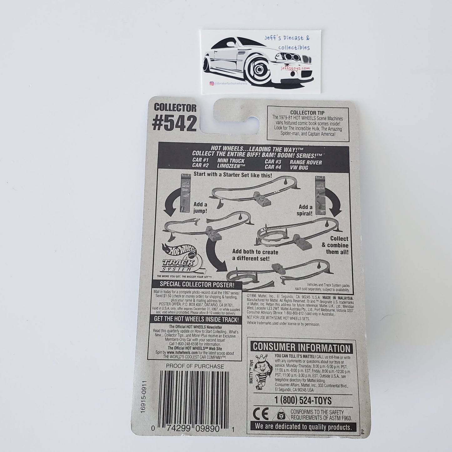 1997 Hot Wheels Limozeen #542 Jeff's Diecast & Collectibles