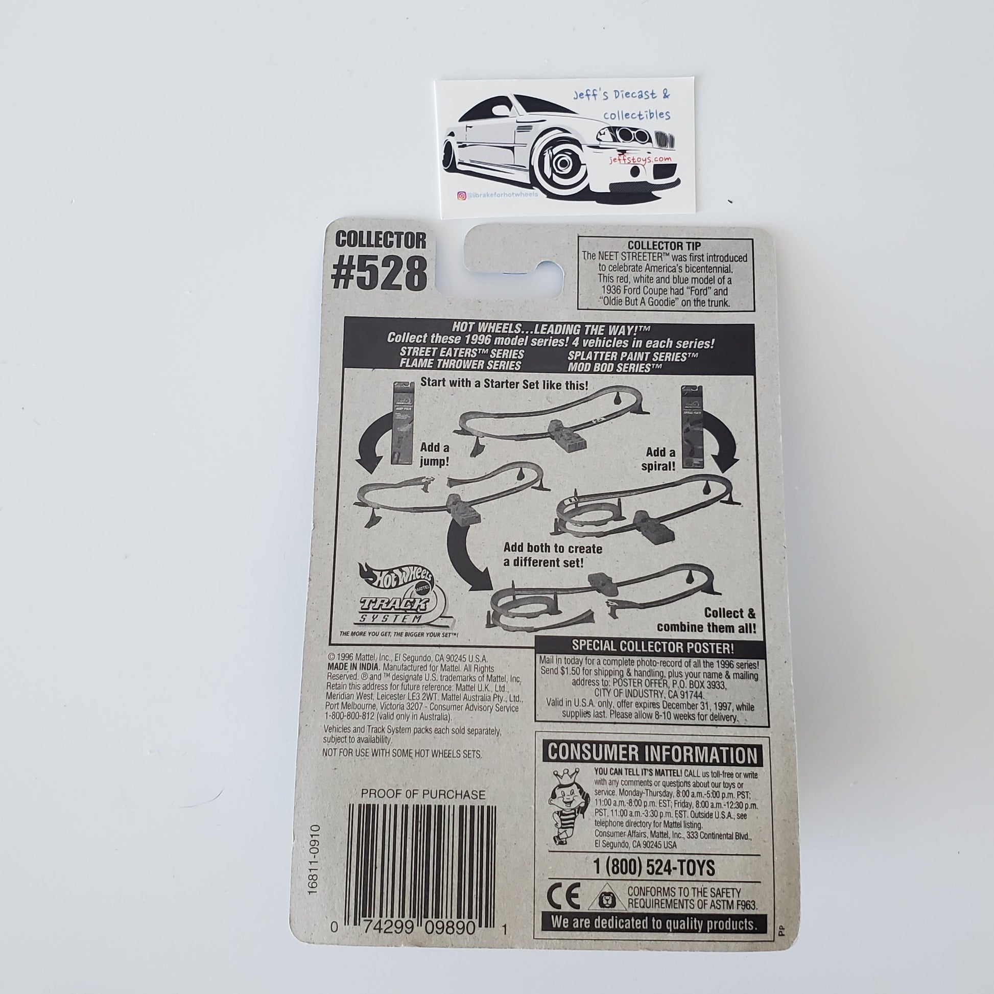 1996 Hot Wheels Beach Blaster #528 Jeff's Diecast & Collectibles