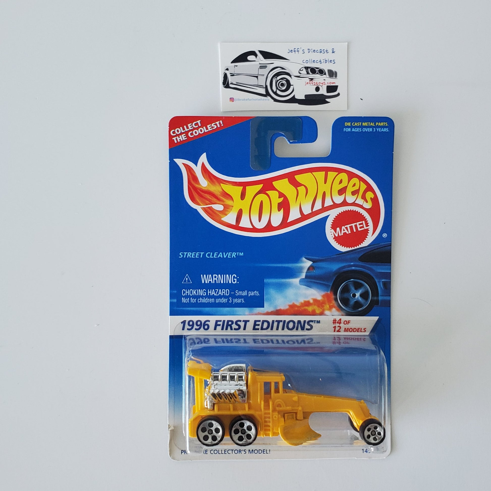 1996 Hot Wheels Street Cleaver #373 5 DOT Wheels Jeff's Diecast & Collectibles