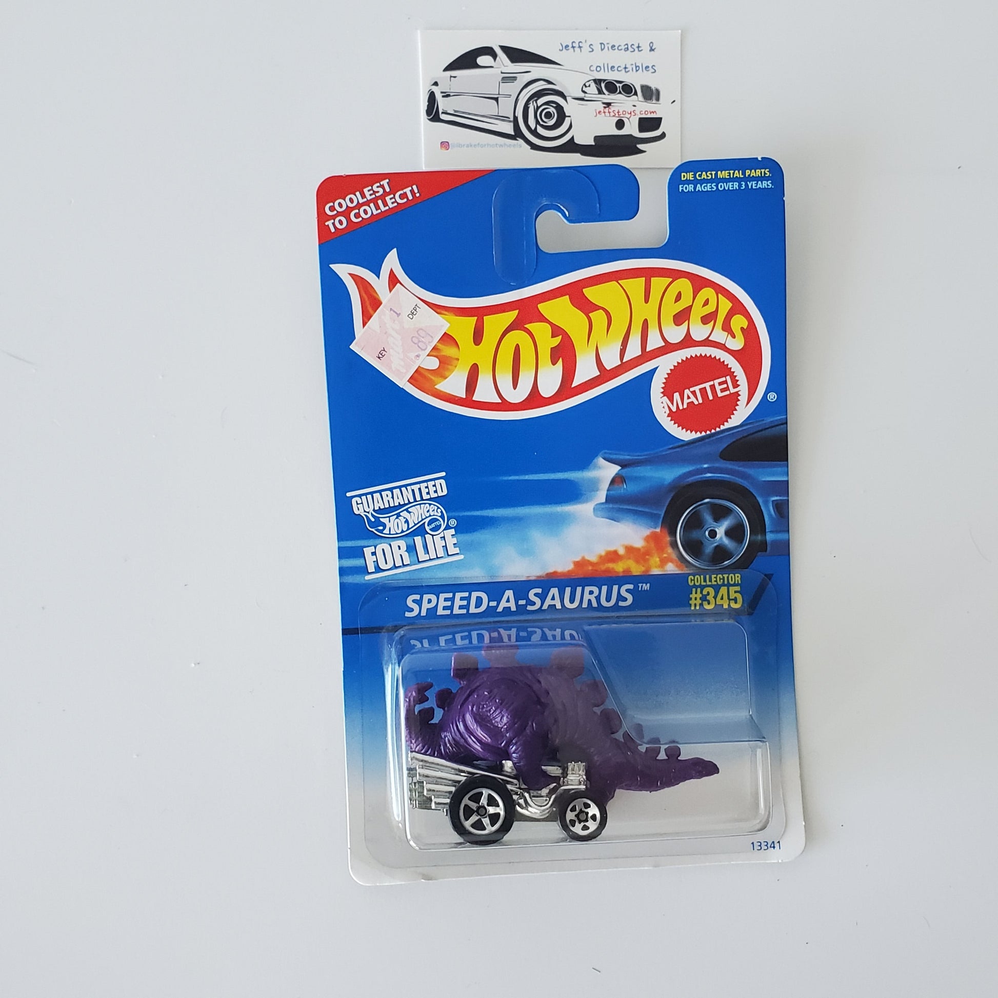 1995 Hot Wheels Speed-A-Saurus #345 Purple Jeff's Diecast & Collectibles