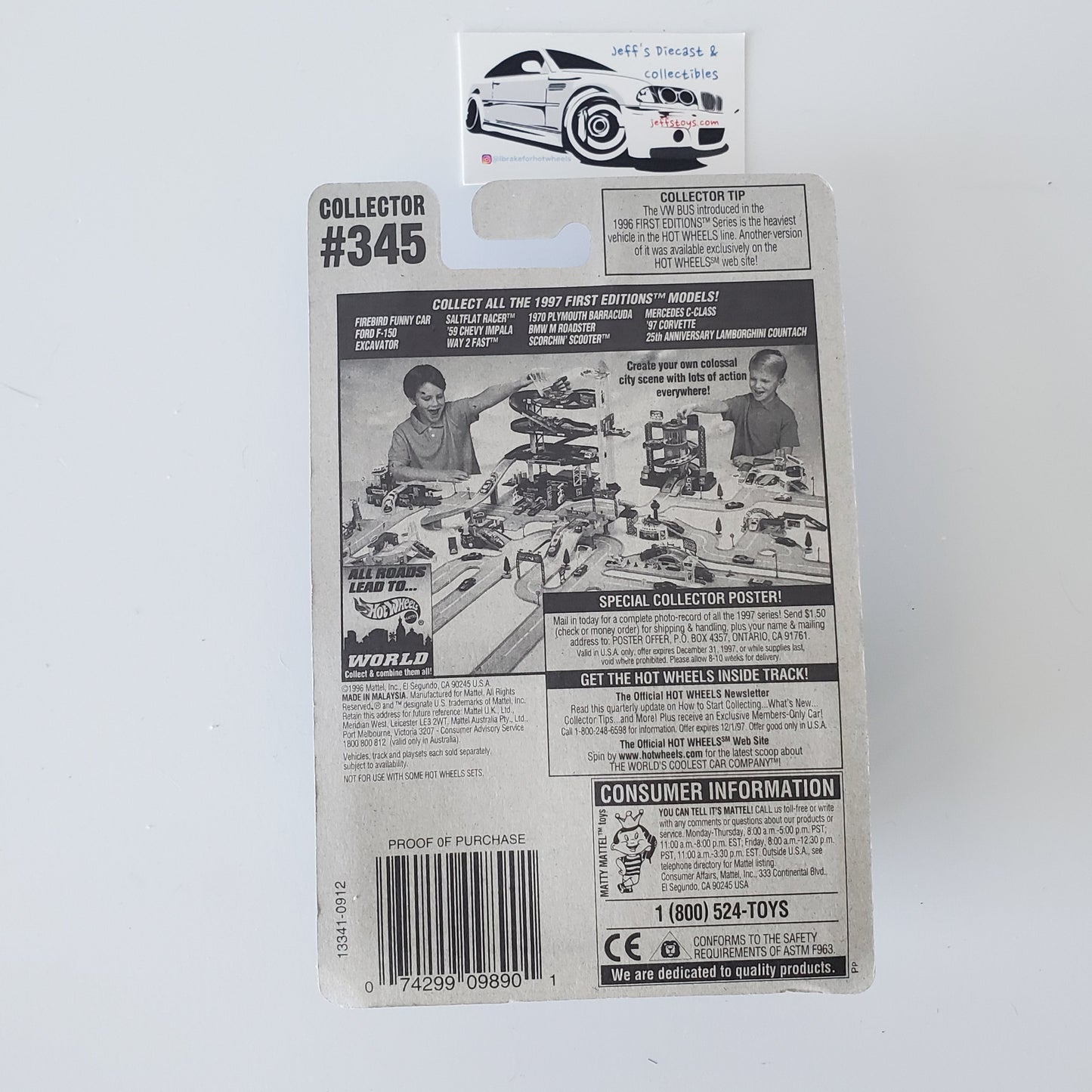 1995 Hot Wheels Speed-A-Saurus #345 Purple Jeff's Diecast & Collectibles