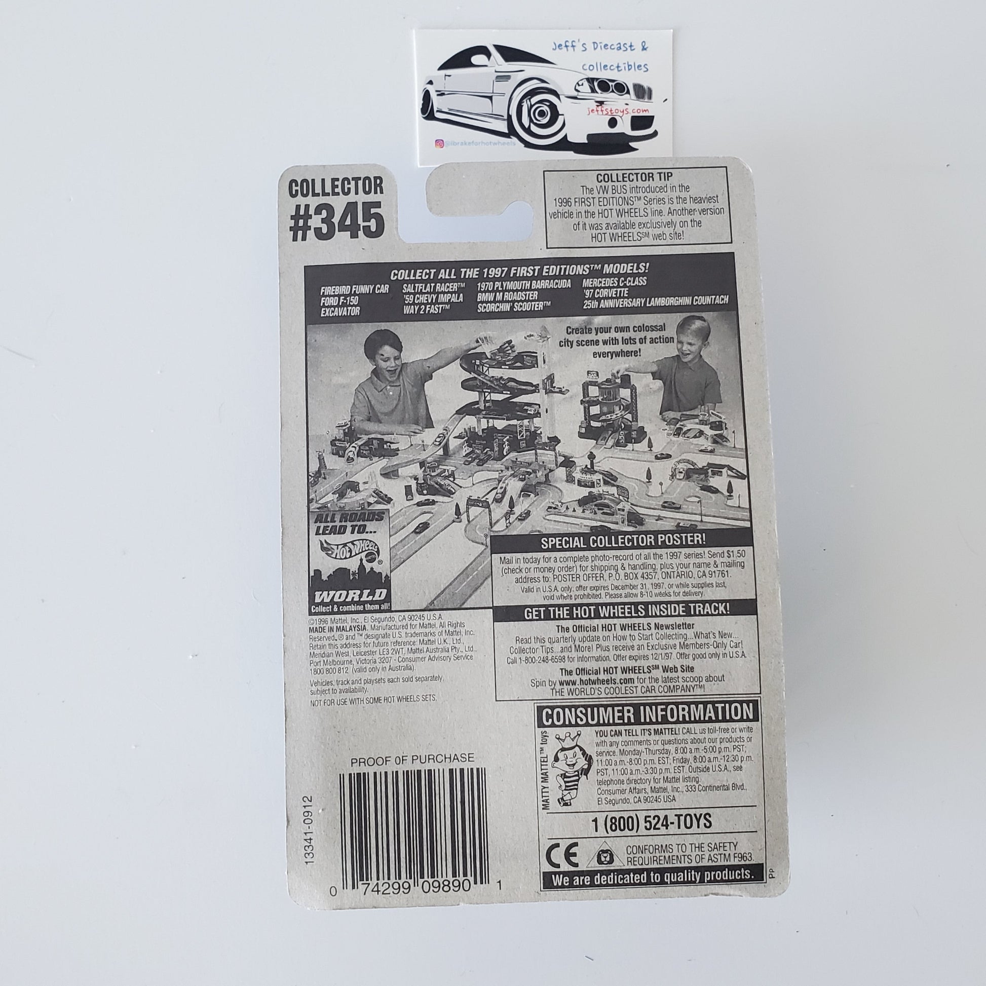 1995 Hot Wheels Speed-A-Saurus #345 Purple Jeff's Diecast & Collectibles