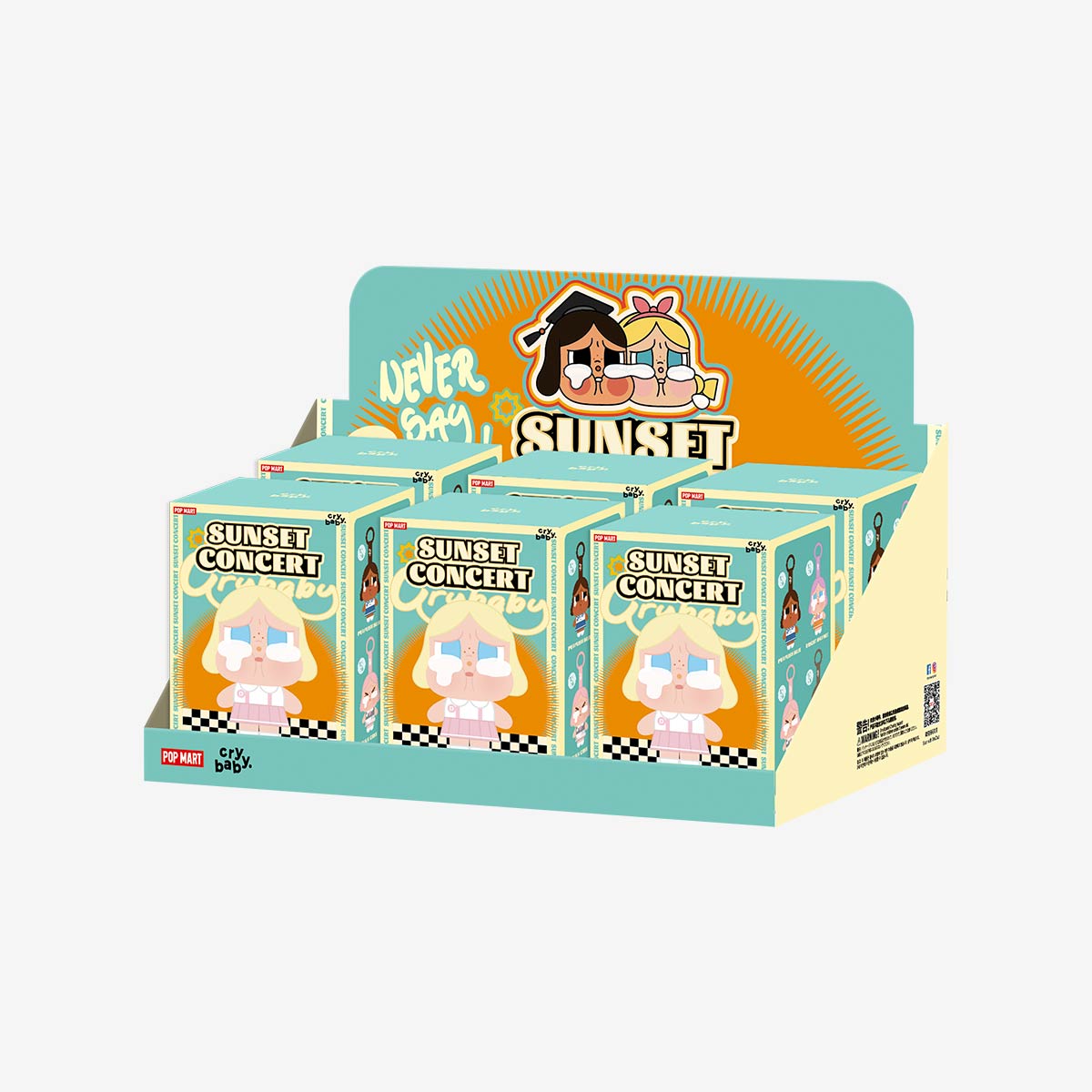 [IN STOCK] POPMART CRYBABY Sunset Concert Series - Plush Pendant Blind Box Sealed Case of 6 Sealed Blind Boxes Ralphie's Funhouse
