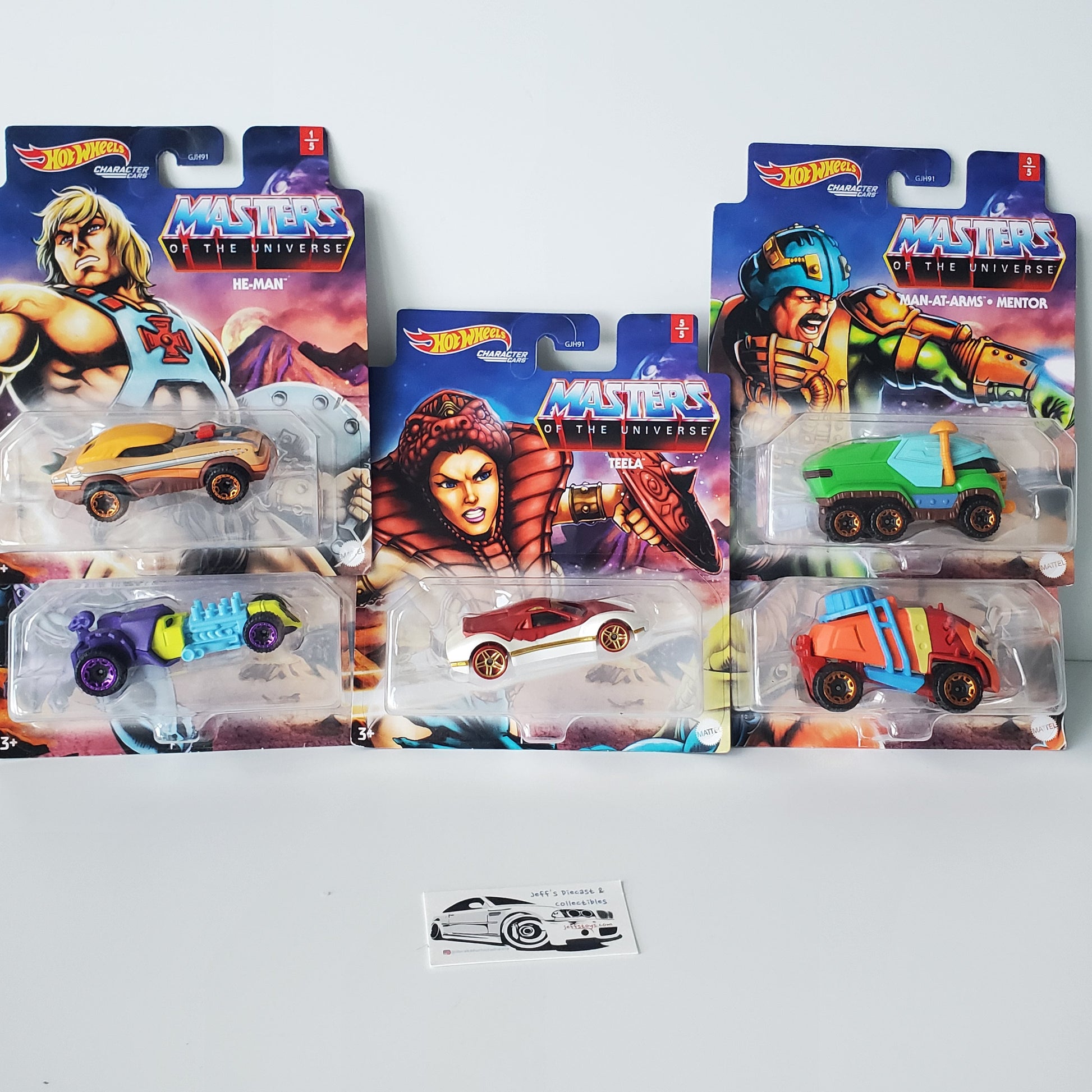 2020 Hot Wheels Masters of the Universe Character Car 5 of 5 Complete Jeff's Diecast & Collectibles