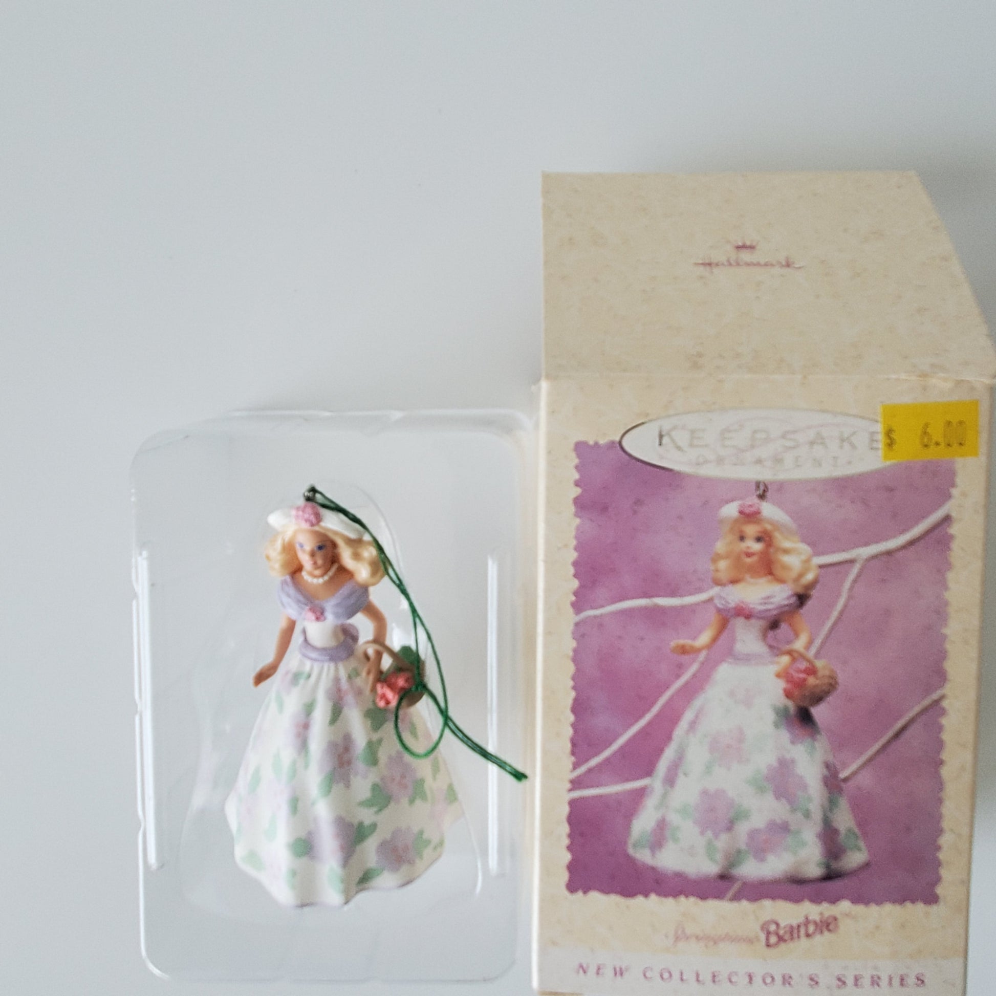 1995 Hallmark Barbie Springtime Barbie Ornament Jeff's Diecast & Collectibles
