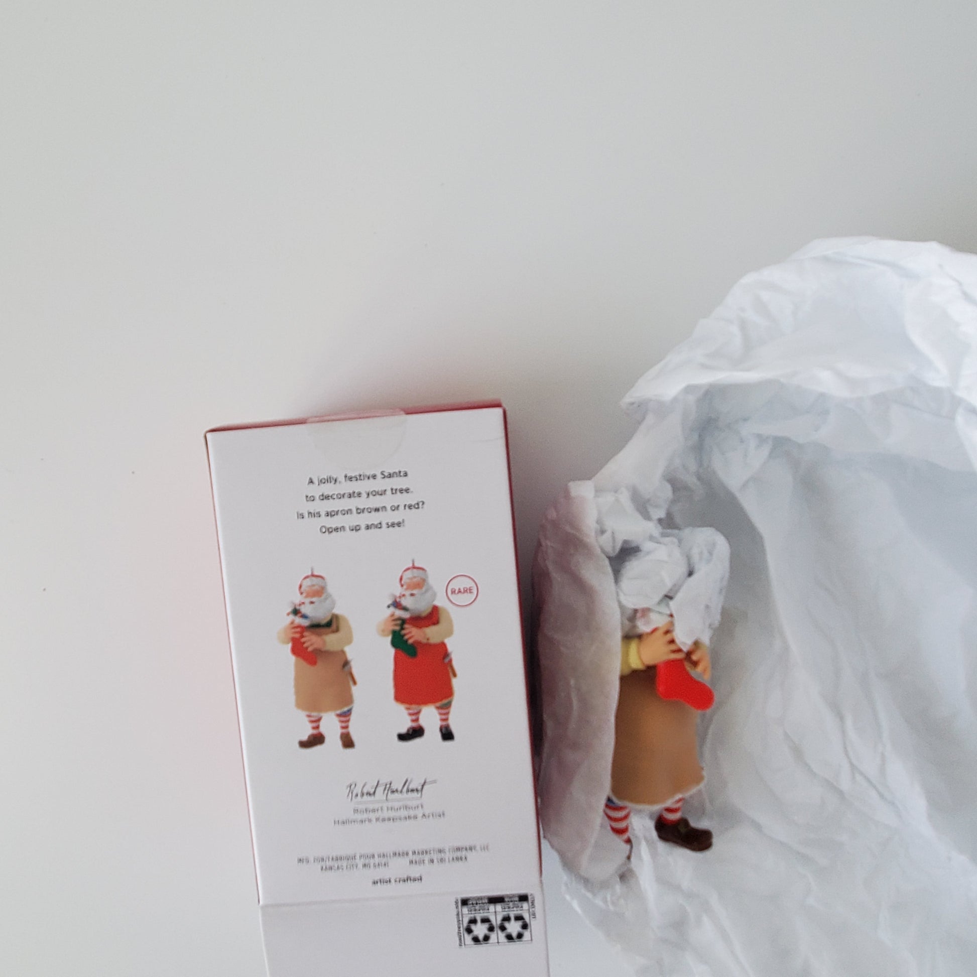 2023 Hallmark Toymaker Santa Surprise Non-Rare Tan Paint Ornament Jeff's Diecast & Collectibles