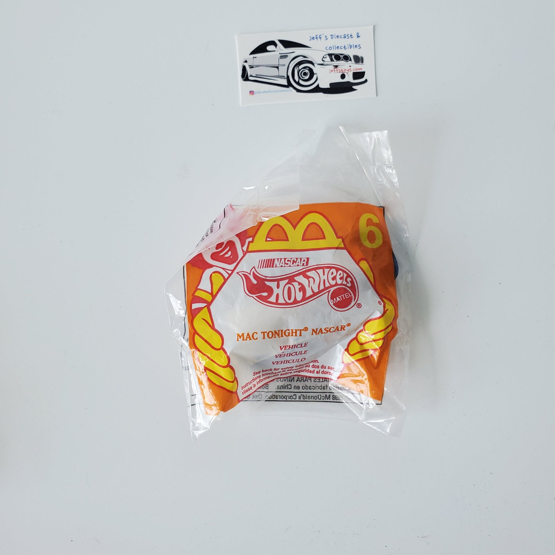 1998 Hot Wheels McDonalds Nascar Bill Elliott #94 *Sealed Jeff's Diecast & Collectibles
