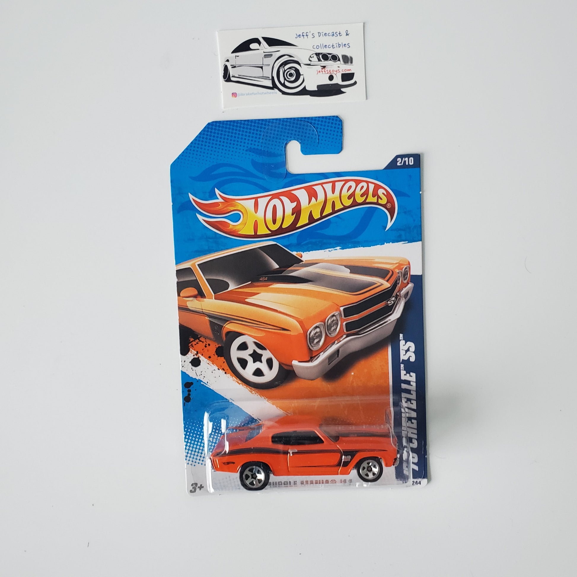 2011 Hot Wheels '70 Chevy Chevelle SS #102 Orange Jeff's Diecast & Collectibles