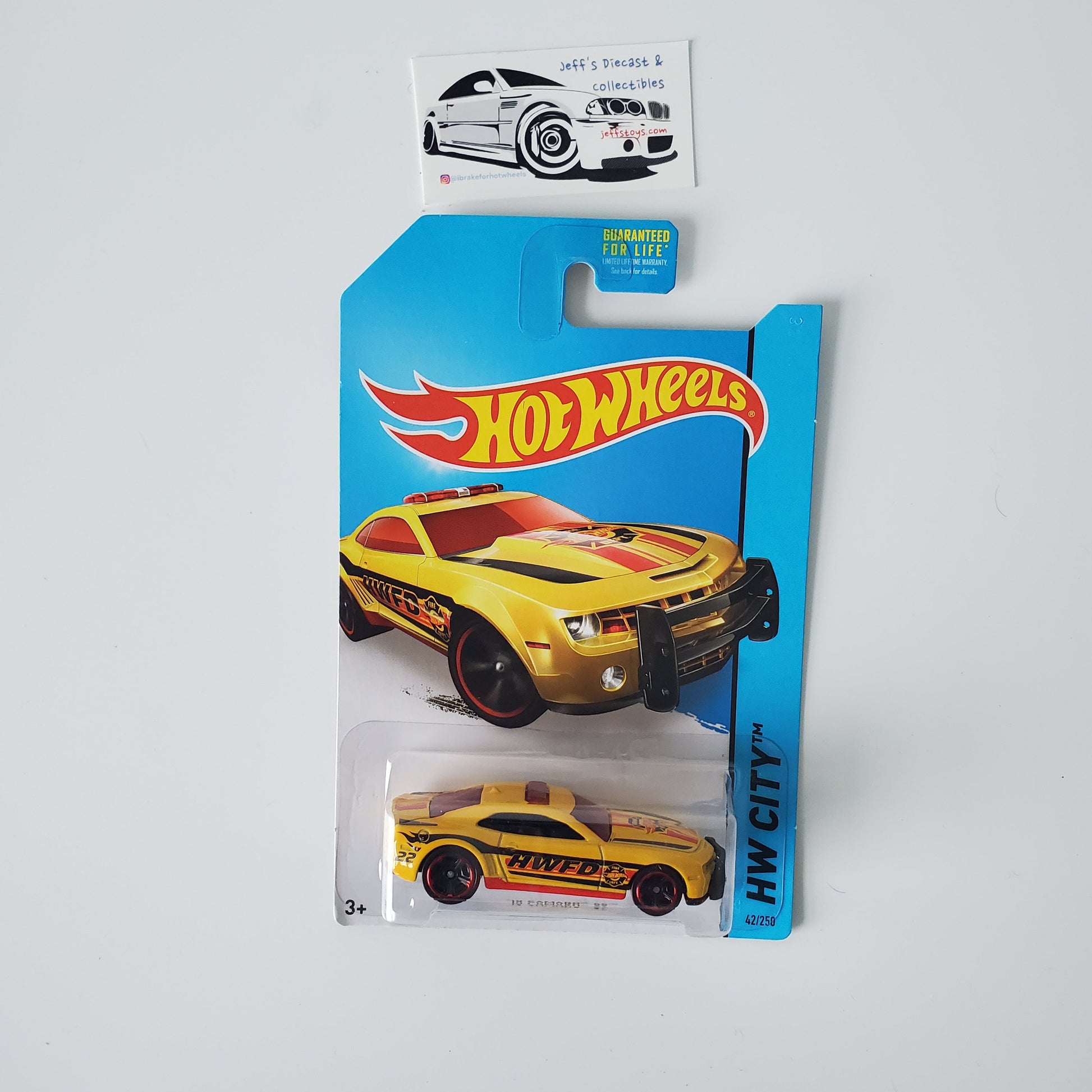 2014 Hot Wheels '10 Camaro SS #42 Yellow Jeff's Diecast & Collectibles