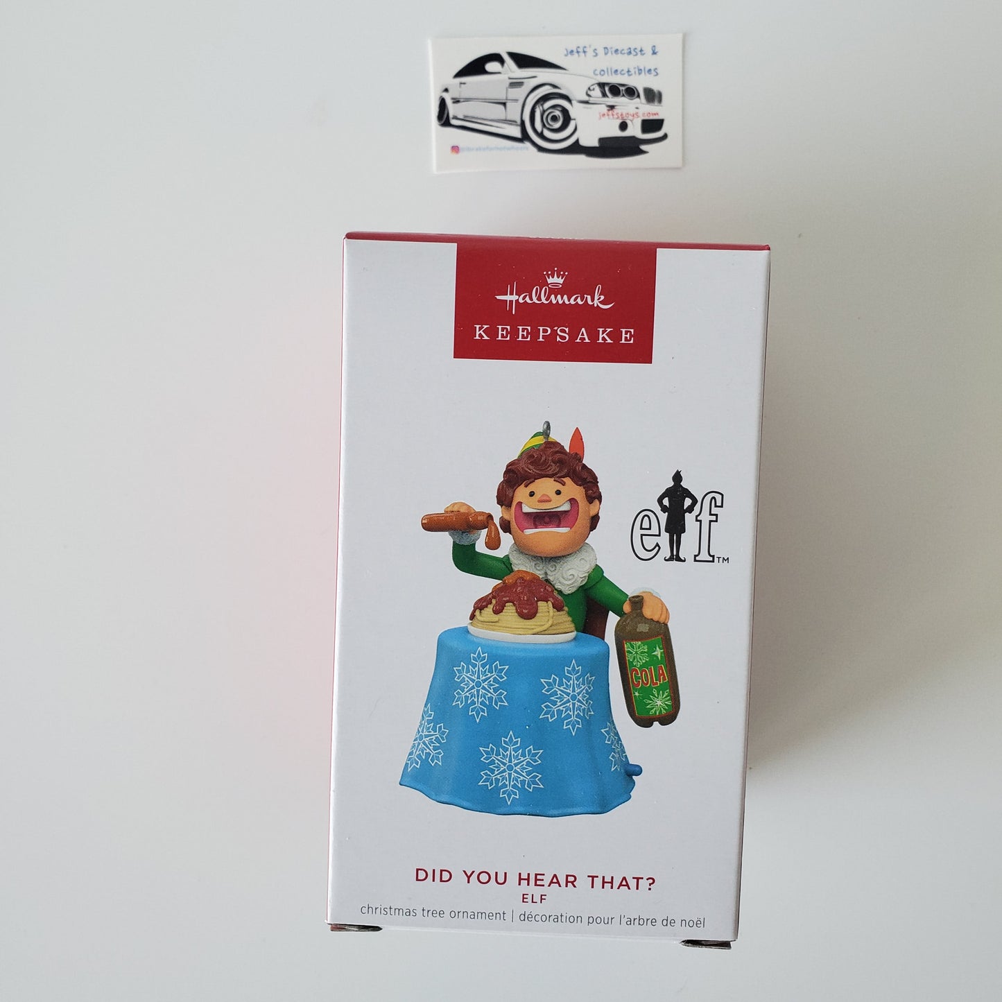 2023 Hallmark Elf Did you Hear That Magic Christmas Ornament Jeff's Diecast & Collectibles