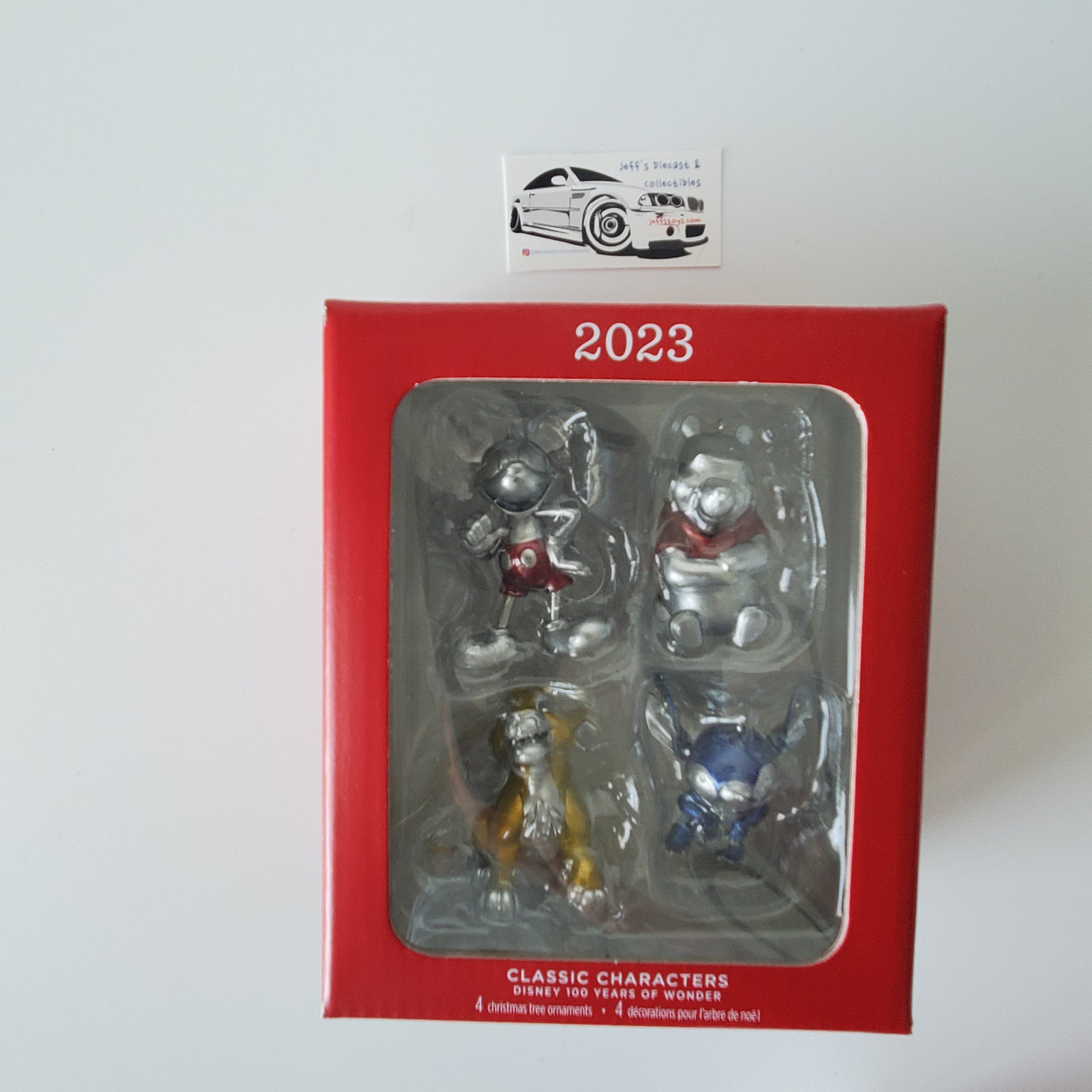 2023 Hallmark Disney Classic Characters 100th Anniversary Christmas Ornament Set Jeff's Diecast & Collectibles