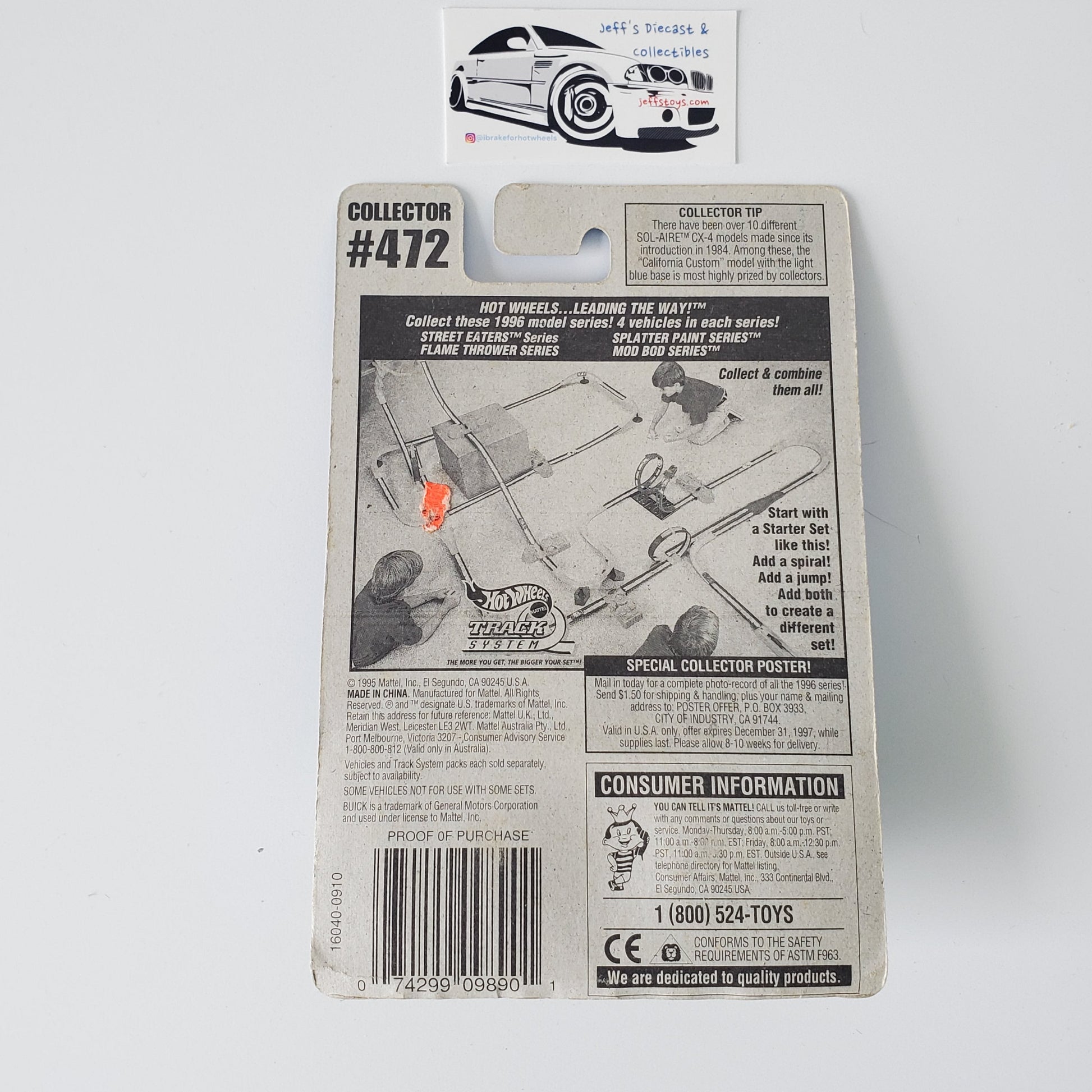 1996 Hot Wheels Buick Stocker #472 Jeff's Diecast & Collectibles