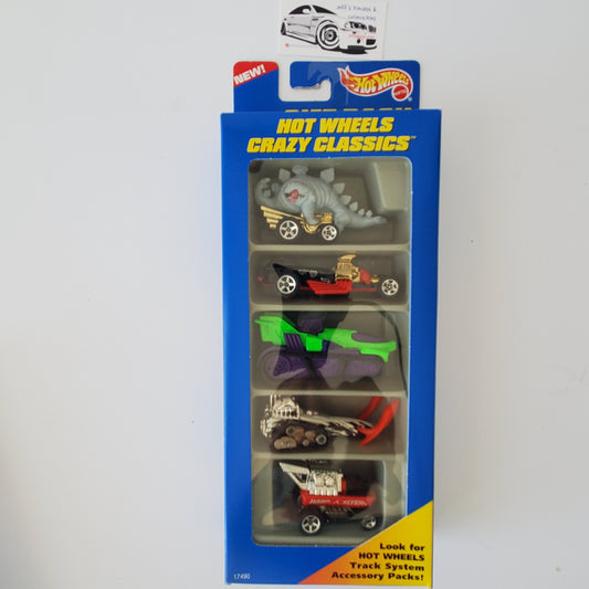 1996 Hot Wheels Crazy Classics 5 Pack Jeff's Diecast & Collectibles