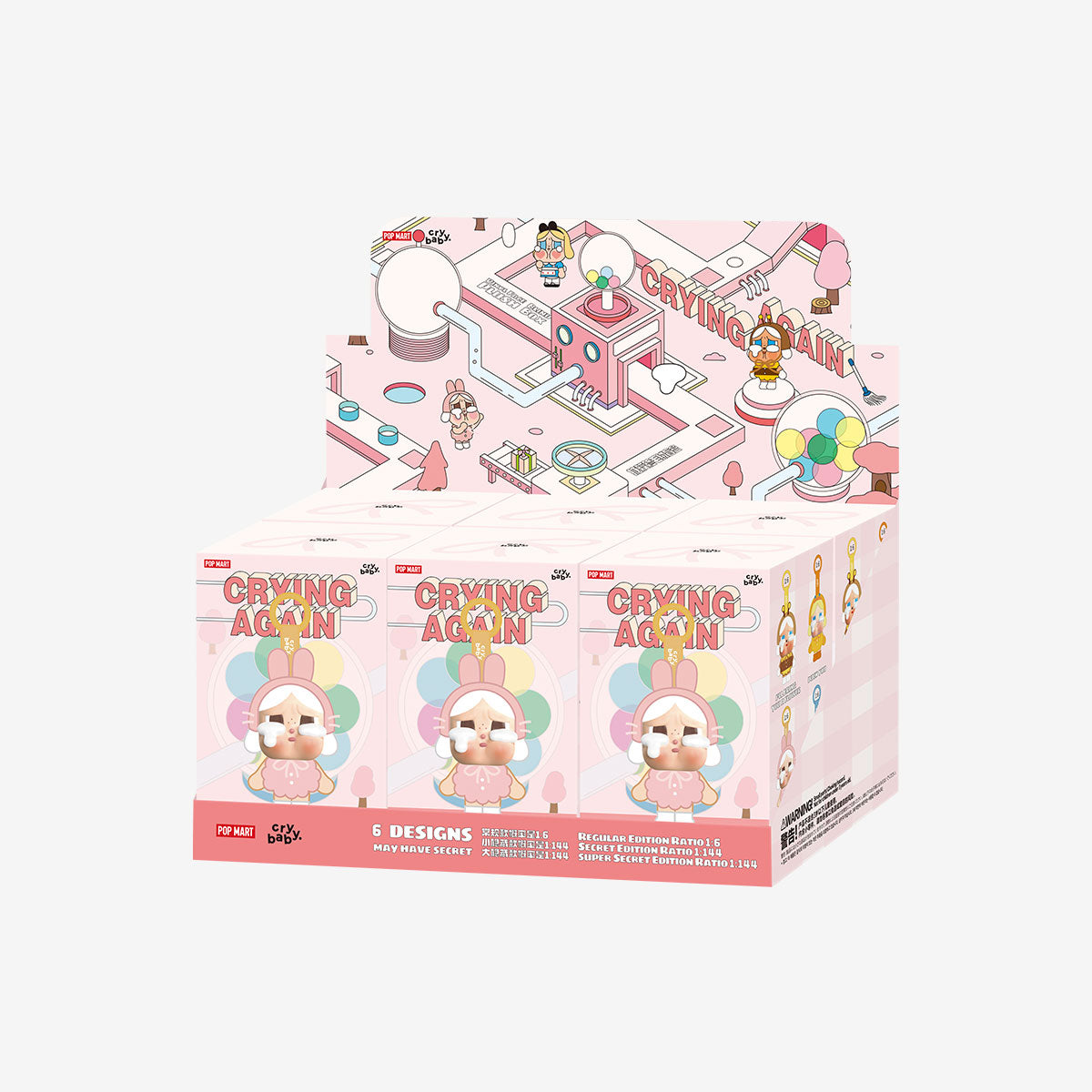 CRYBABY Crying Again Series-Vinyl Face Plush Blind Box (1 Blind Box) Super Anime Store
