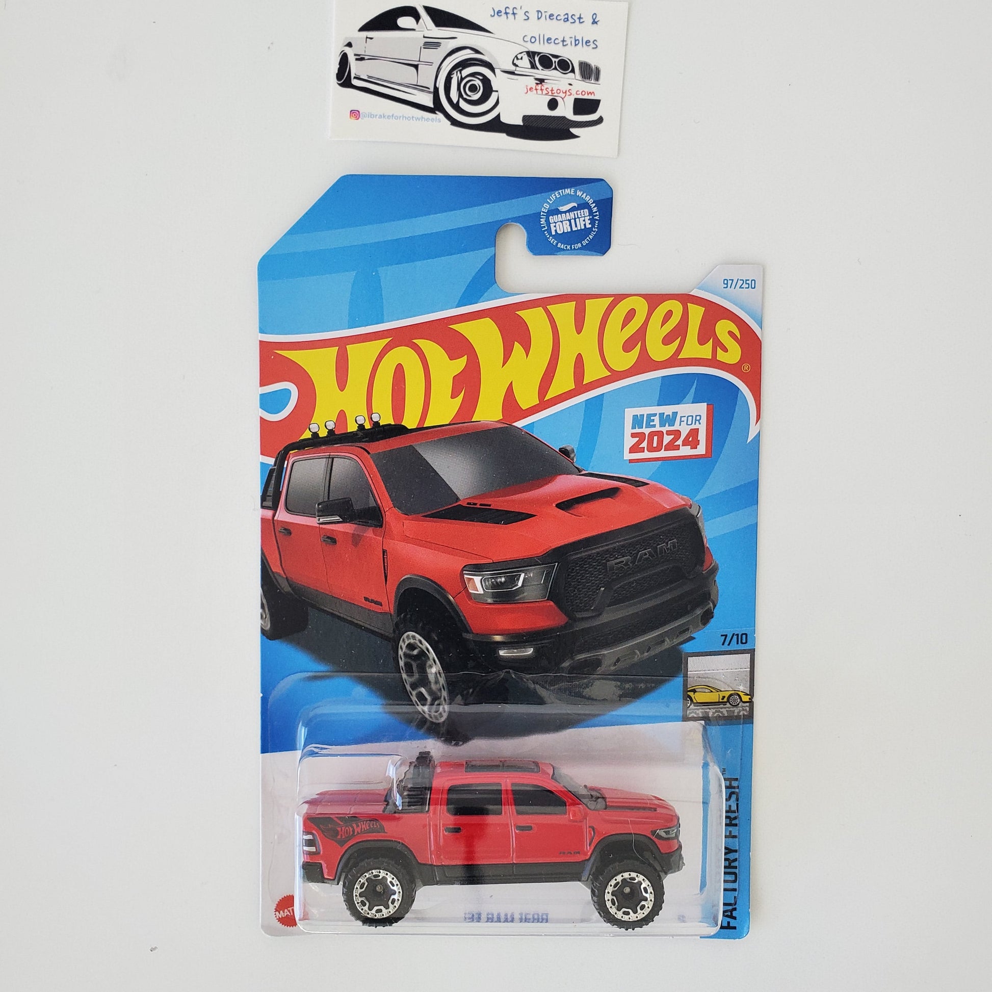 2024 Hot Wheels '23 Dodge Ram #97 Jeff's Diecast & Collectibles