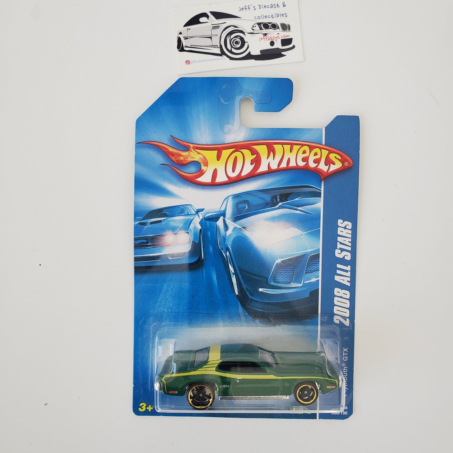 2008 Hot Wheels Plymouth GTX #60 Jeff's Diecast & Collectibles
