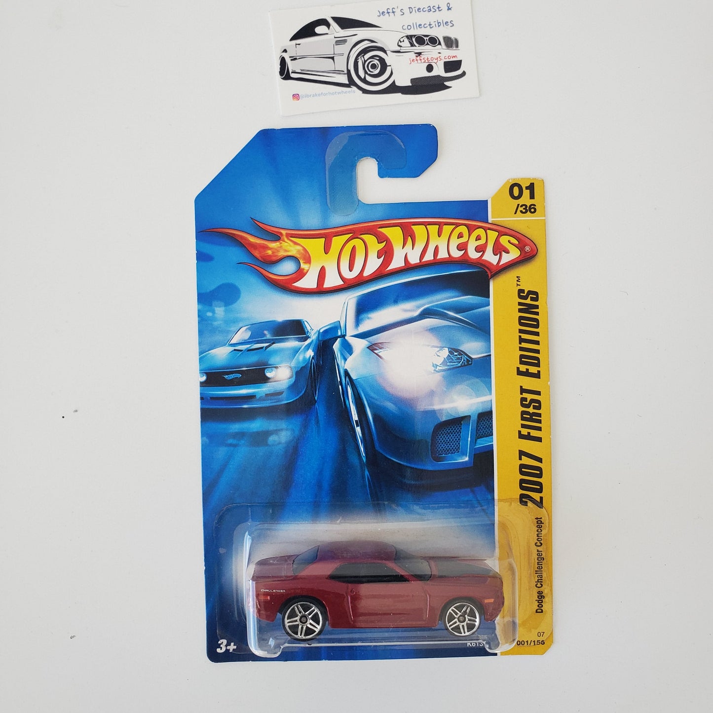 2007 Hot Wheels Dodge Challenger Concept #1 Red Jeff's Diecast & Collectibles