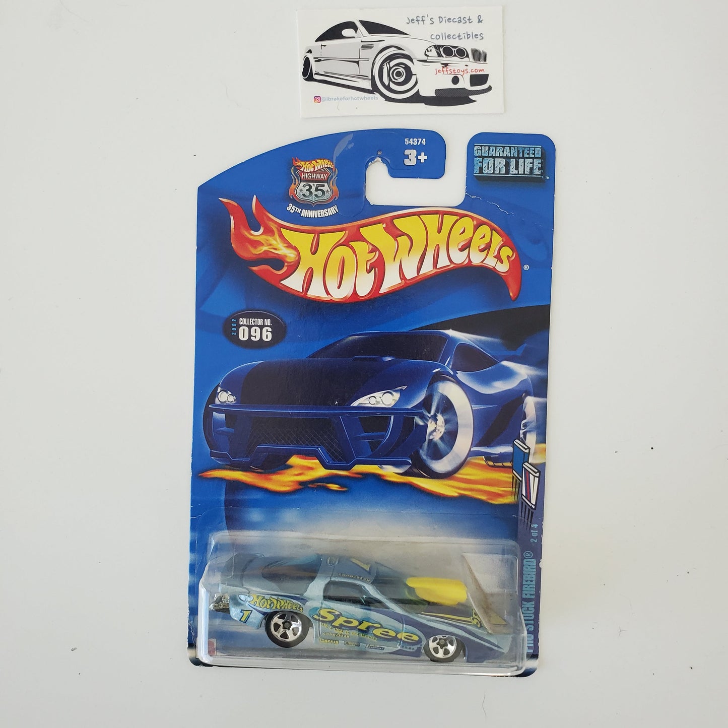 2002 Hot Wheels Pro Stock Firebird #96 Jeff's Diecast & Collectibles