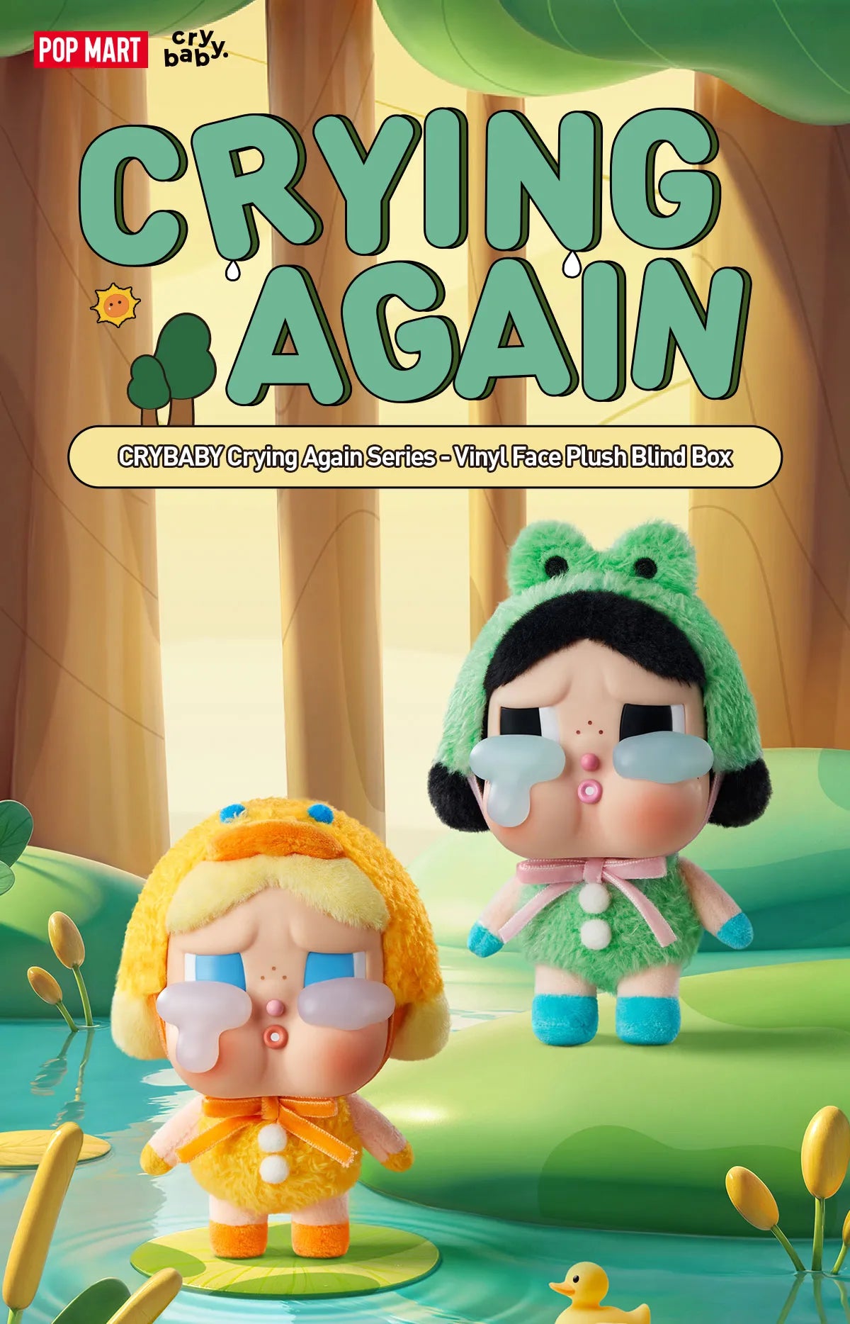 [IN STOCK] POPMART CRYBABY Crying Again Series - Vinyl Face Plush Blind Box Ralphie's Funhouse