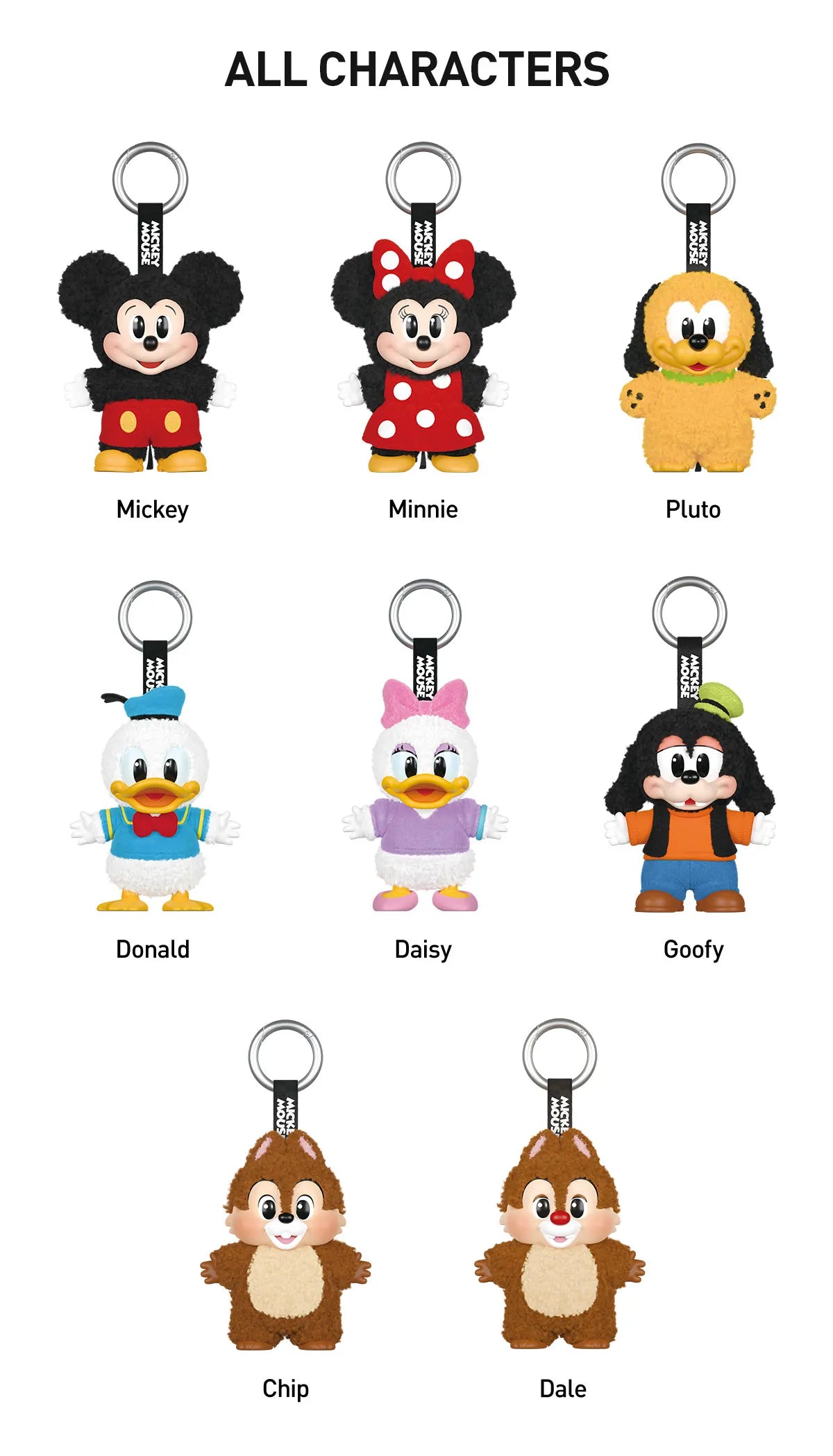 [IN STOCK] POPMART Mickey Family Cute Together Keychain Series Figures Ralphie's Funhouse