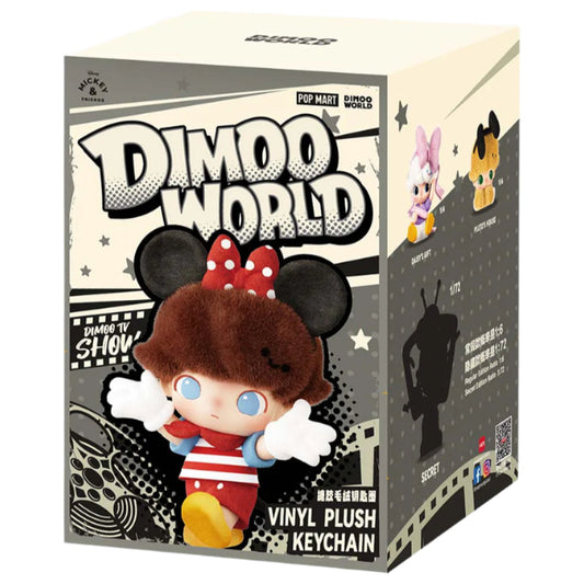 [In Stock] POPMART DIMOO WORLD × DISNEY Series-Vinyl Plush Keychain Blind Box (SEALED) Single Sealed Blind Box Ralphie's Funhouse