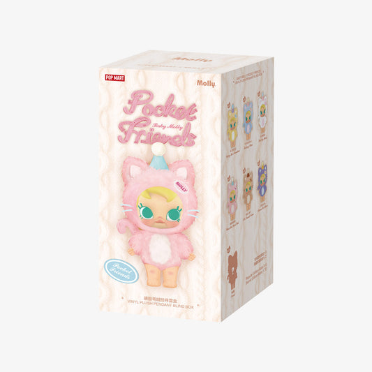 [IN STOCK] POPMART BABY MOLLY Pocket Friends Series Vinyl Plush Pendant Blind Box Single Sealed Blind Box Ralphie's Funhouse