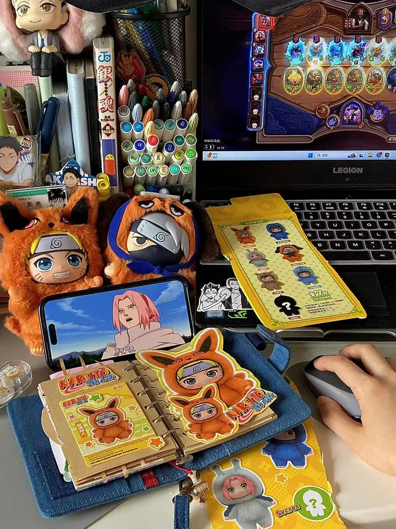 Naruto Beast Party Plush Keychains Gift Blind Box (1 Blind Box) Super Anime Store