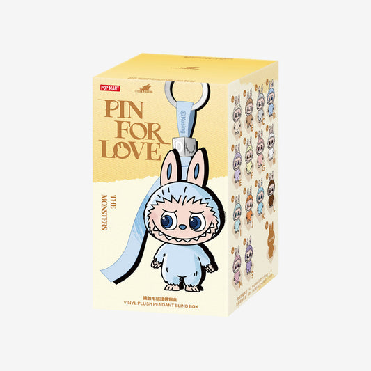 Pop Mart Labubu Pin for Love Series Blind Box (A-M) Yellow Single Blind Box BuBu Craze